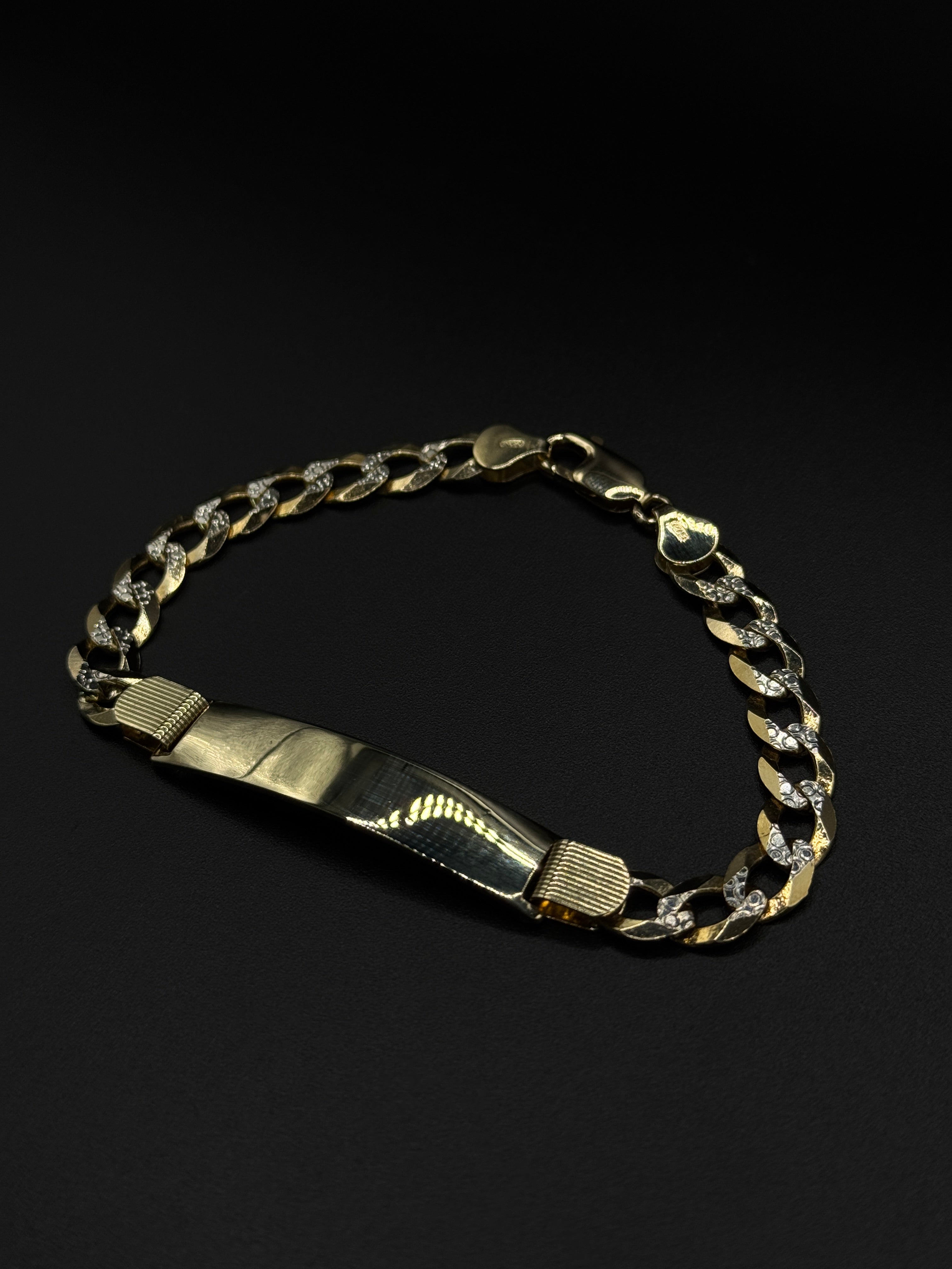 Mens Diamond Cut Cuban Bracelet (7.7mm) image 0