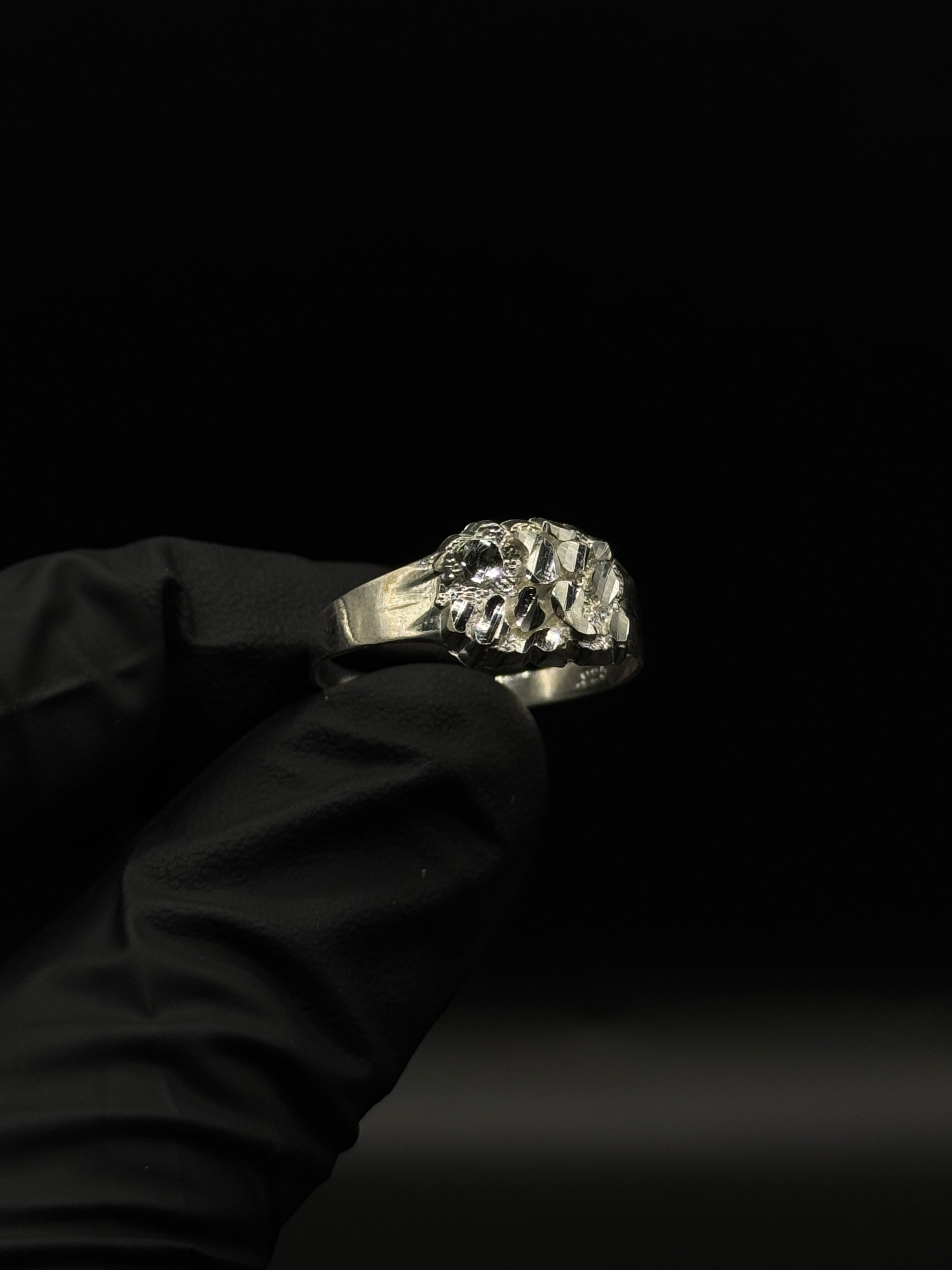 Silver Nugget Ring image 0