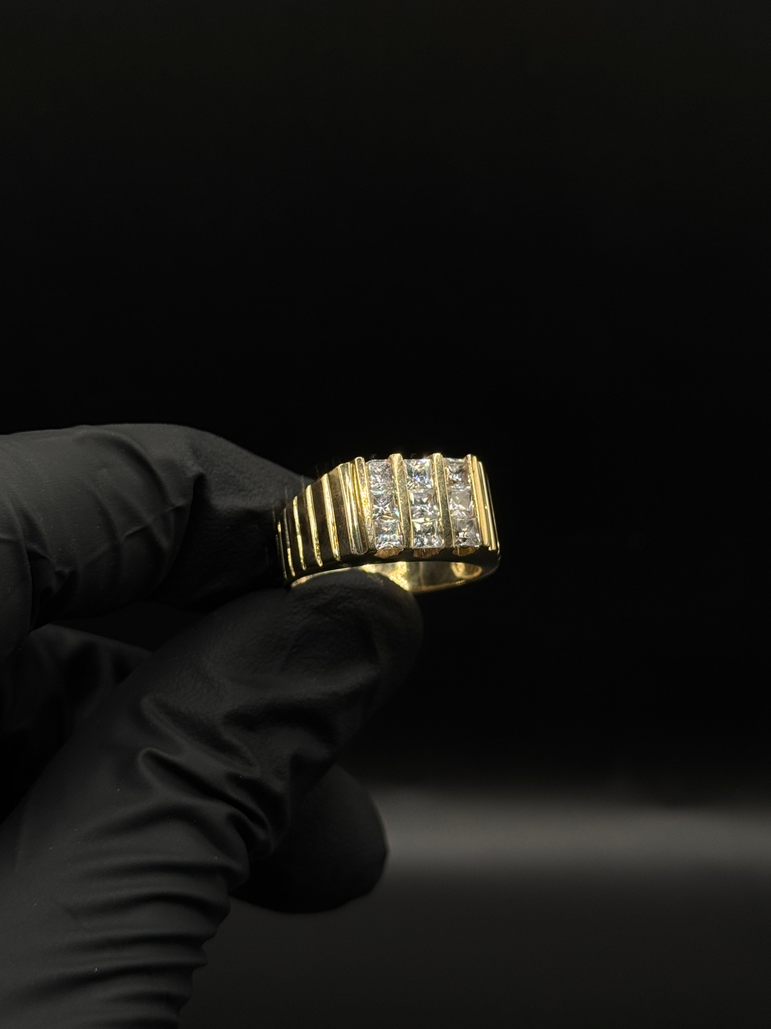 Mens Square Ring(CZ) image 0