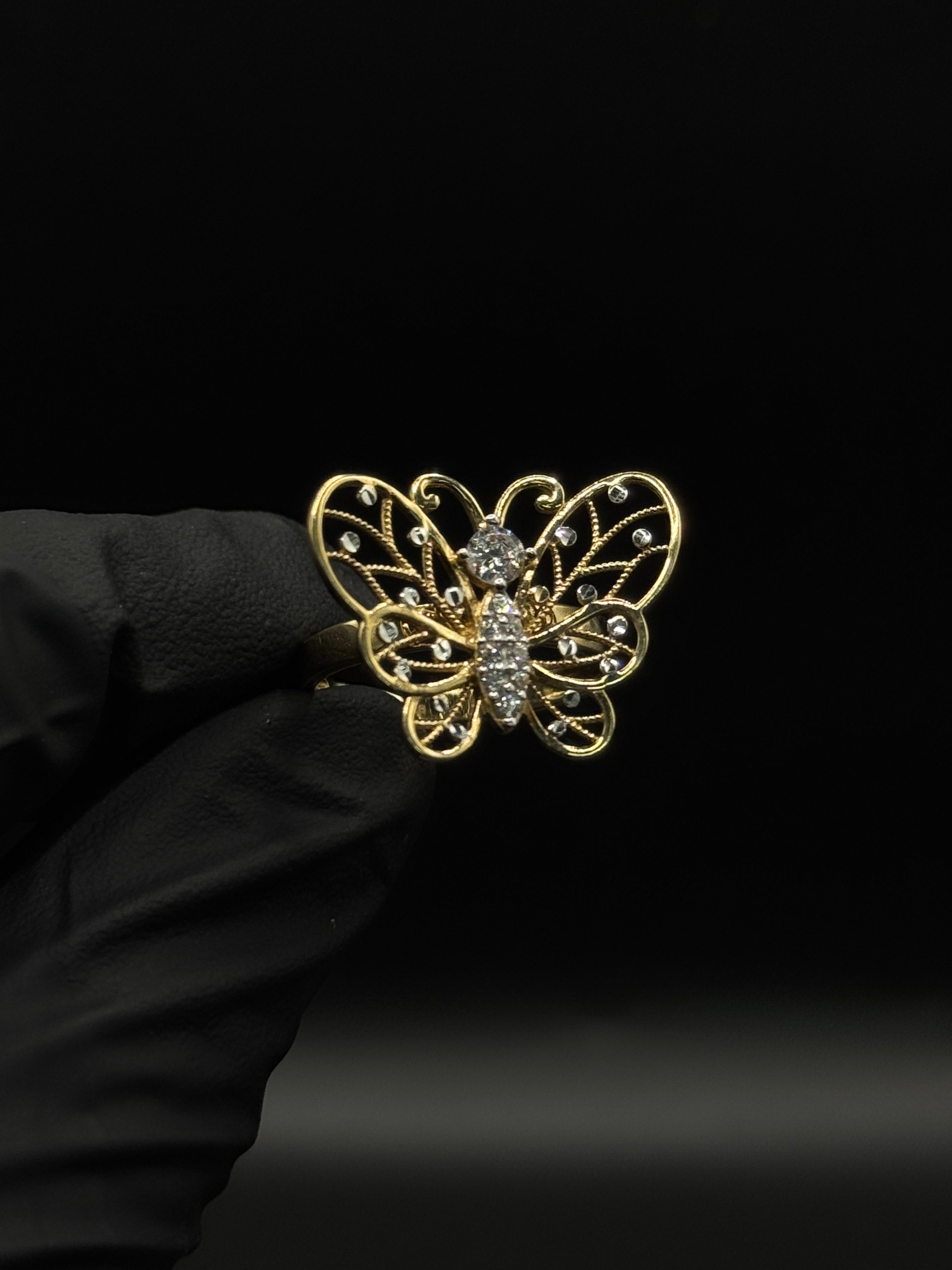 Womens Butterfly Ring image 0