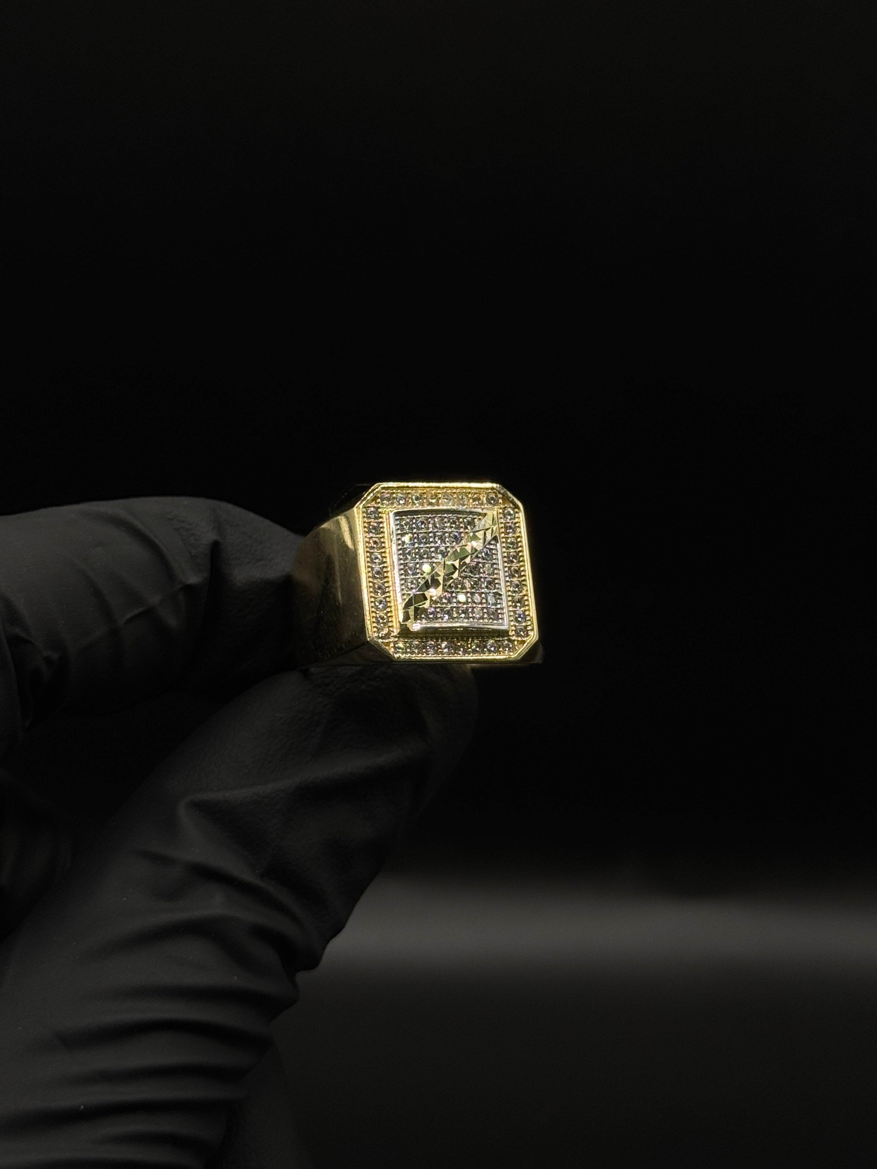Mens Square Ring (CZ) image 0