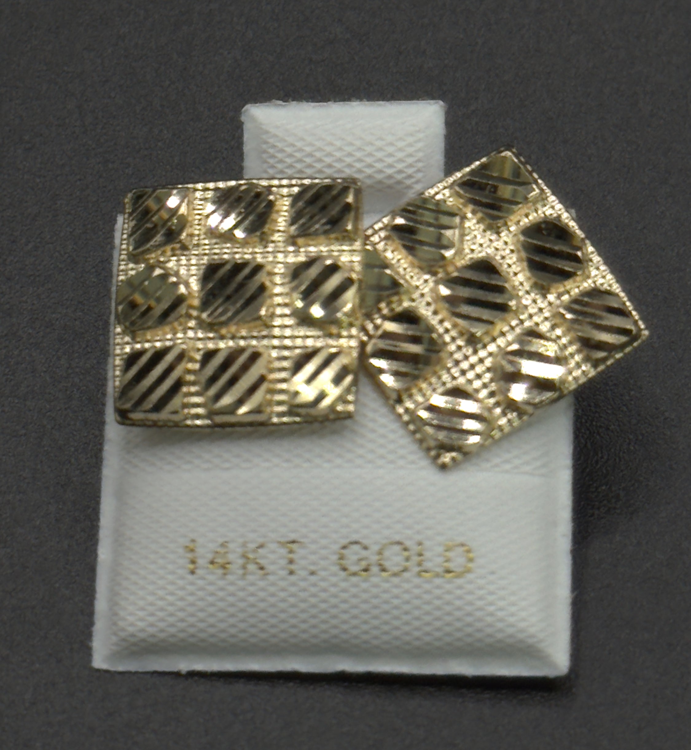 Square Nugget Earrings image 0