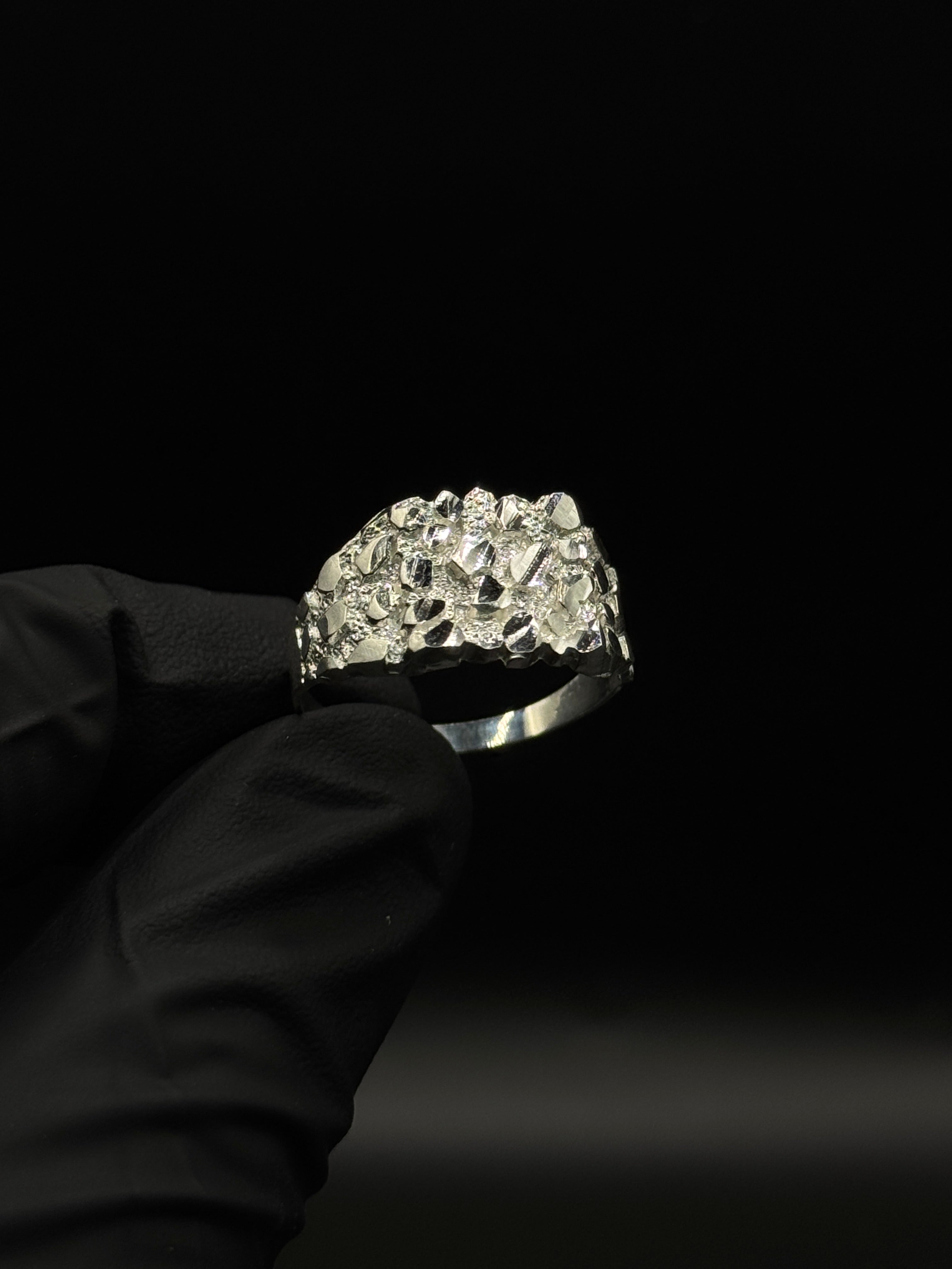 Silver Nugget Ring image 0