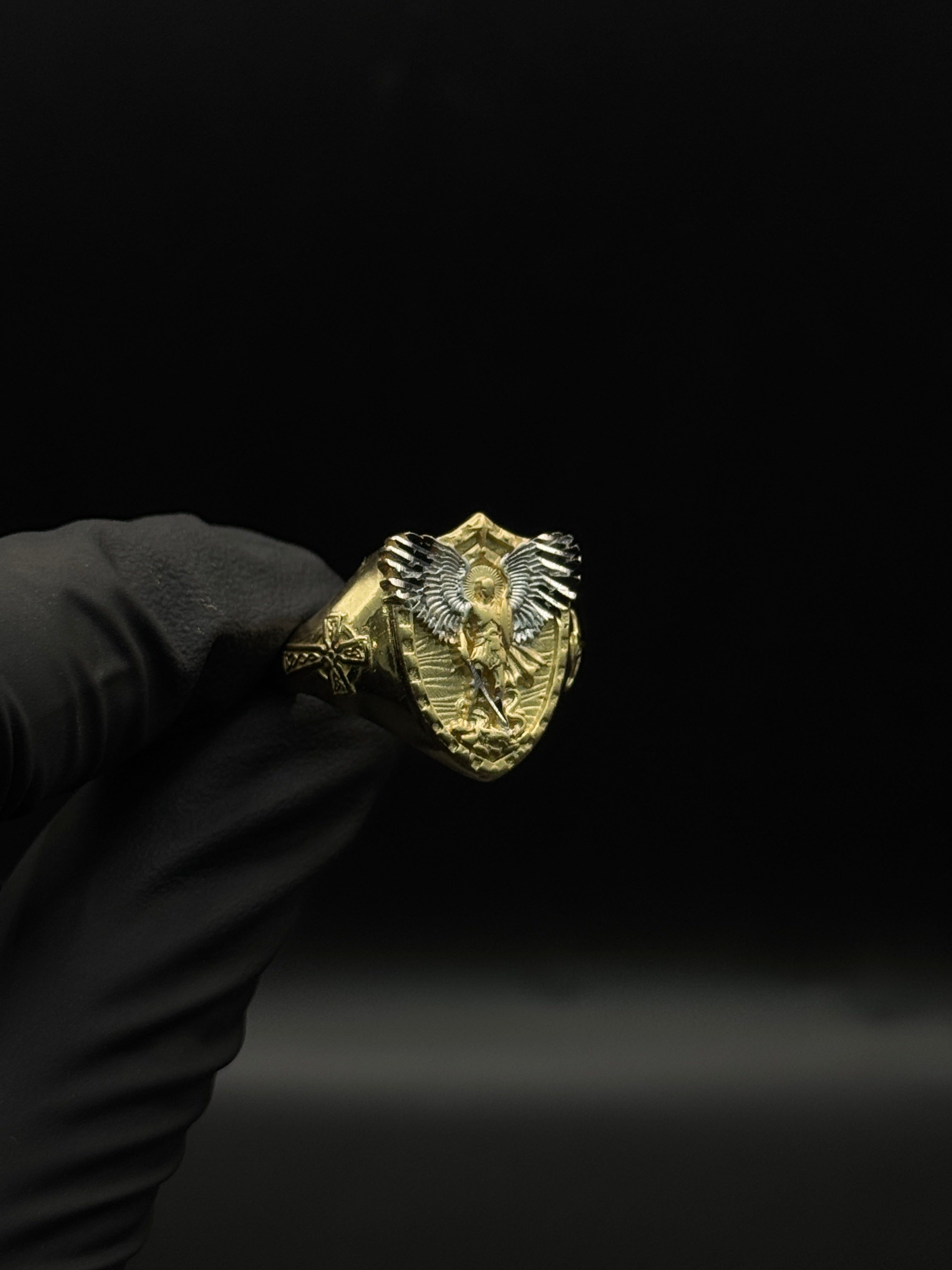 Mens St Michael Archangel Ring image 0