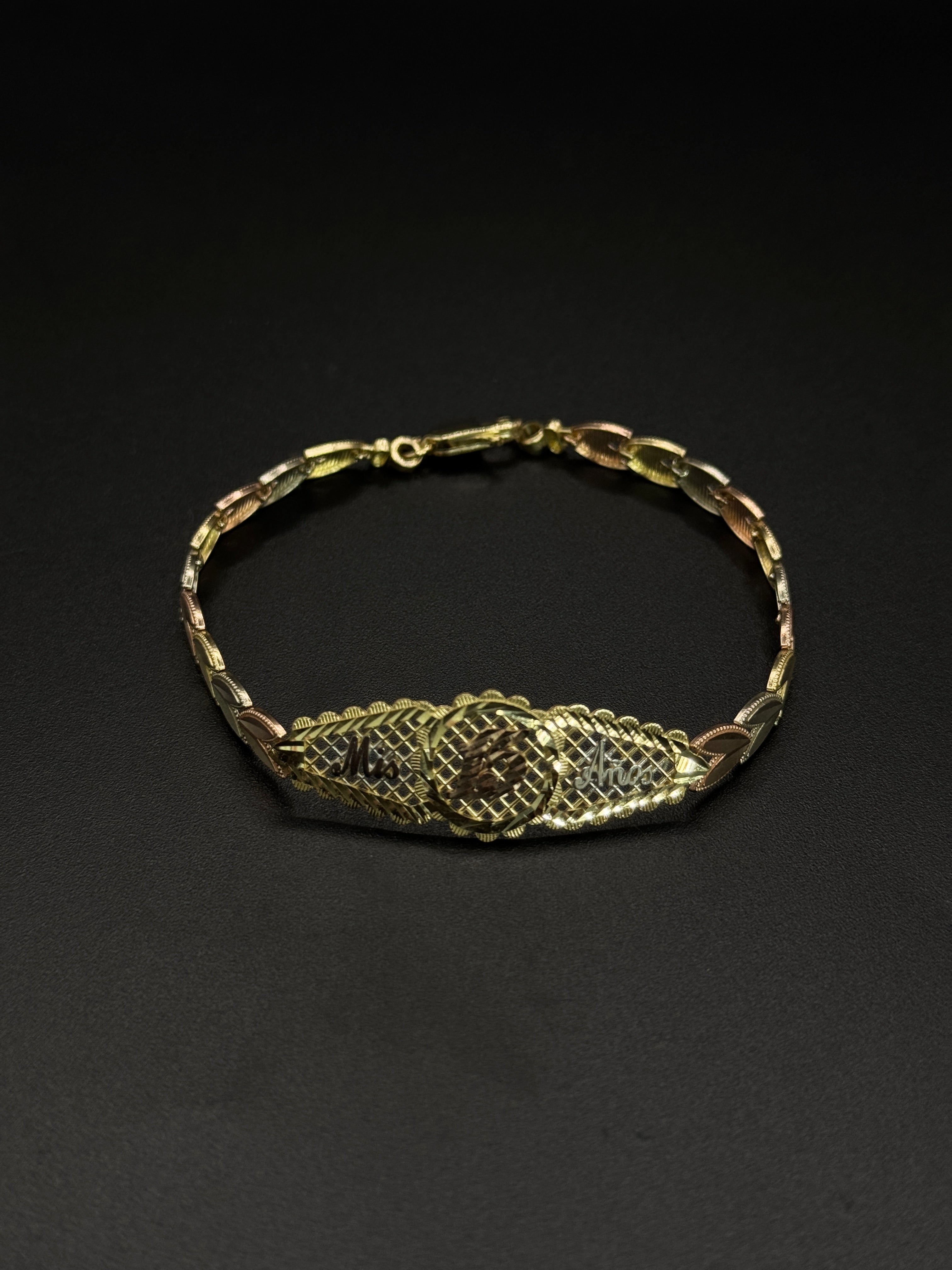 Women's 3 Tone Quinceañera Bracelet image 1