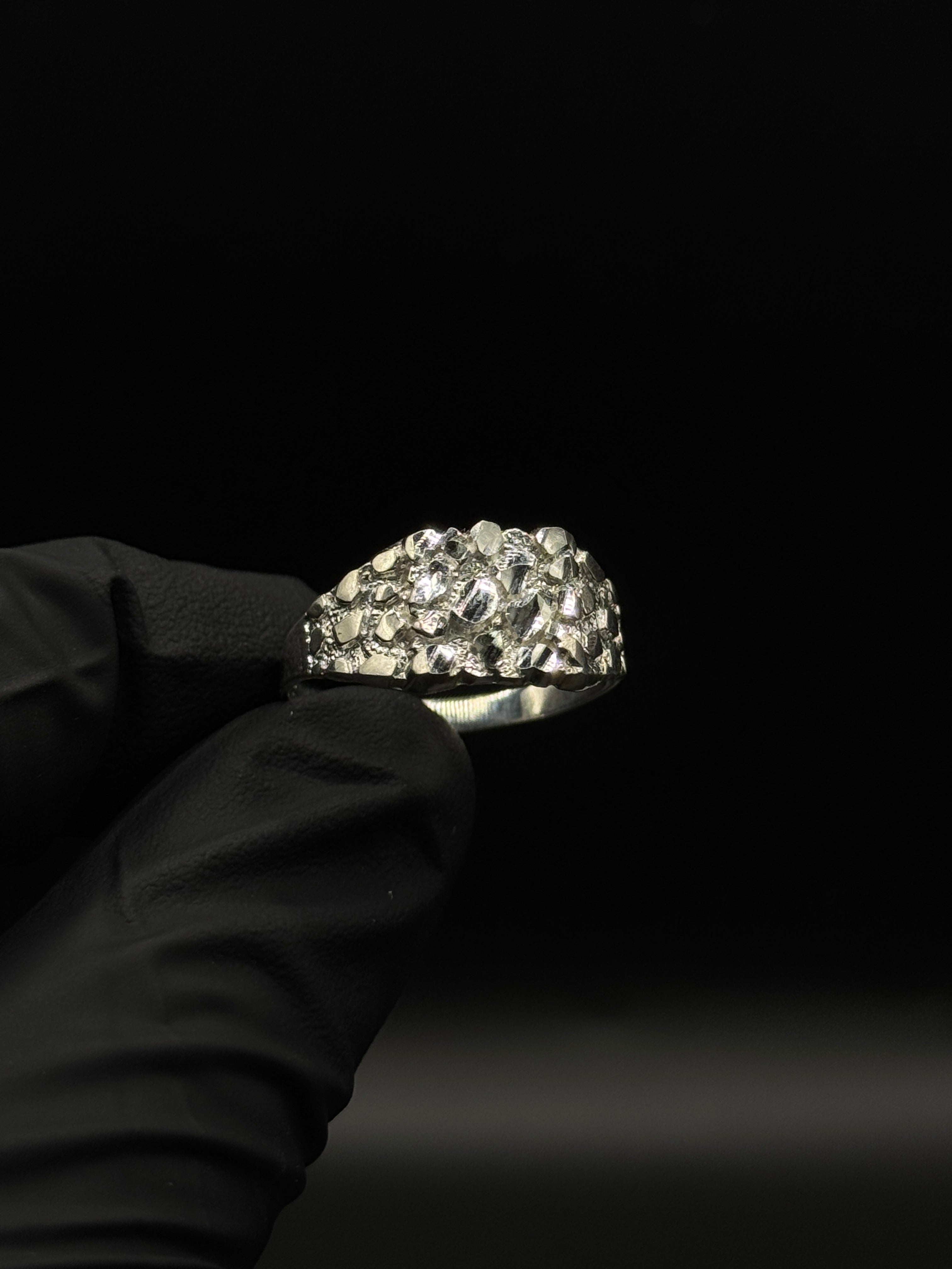 Silver Nugget Ring image 0