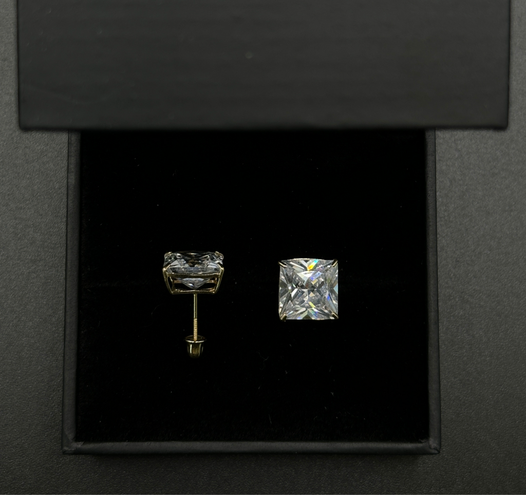 Square Stone Studs(Large) image 1