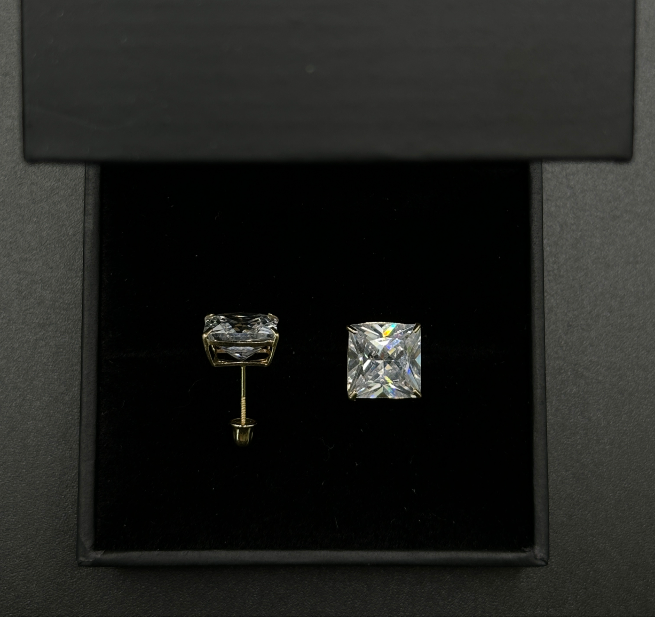 Square Stone Studs(Large) image 1