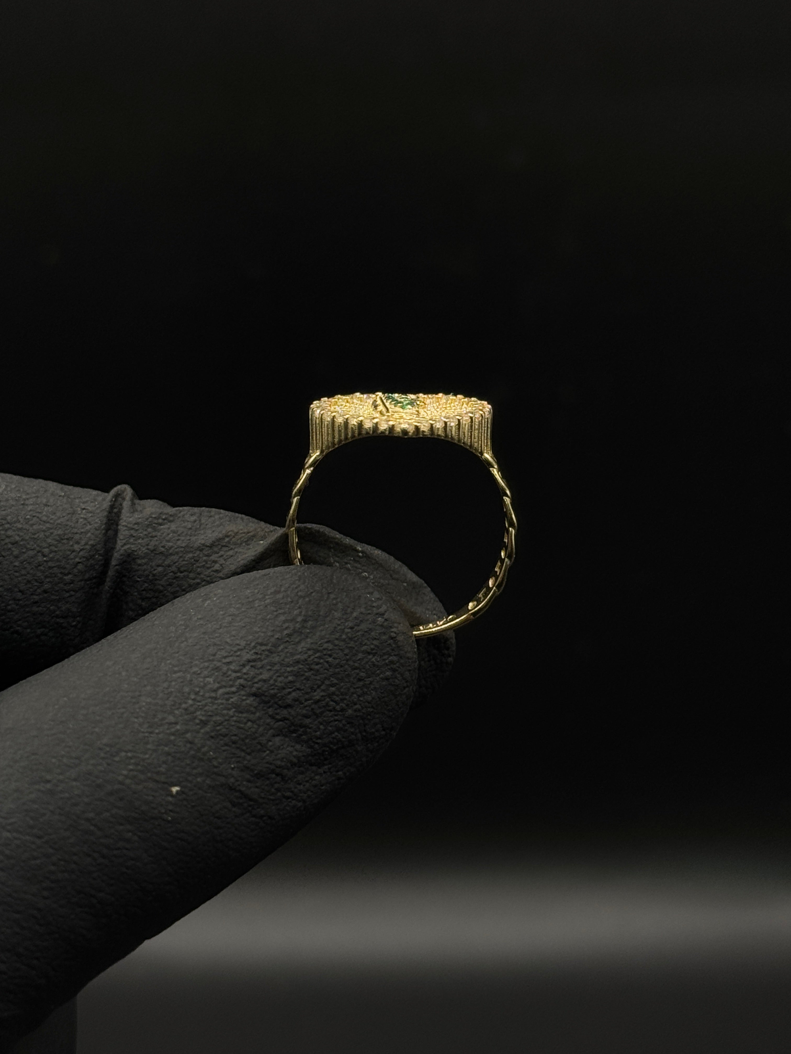 Womens Heart San Judas Ring (CZ) image 1