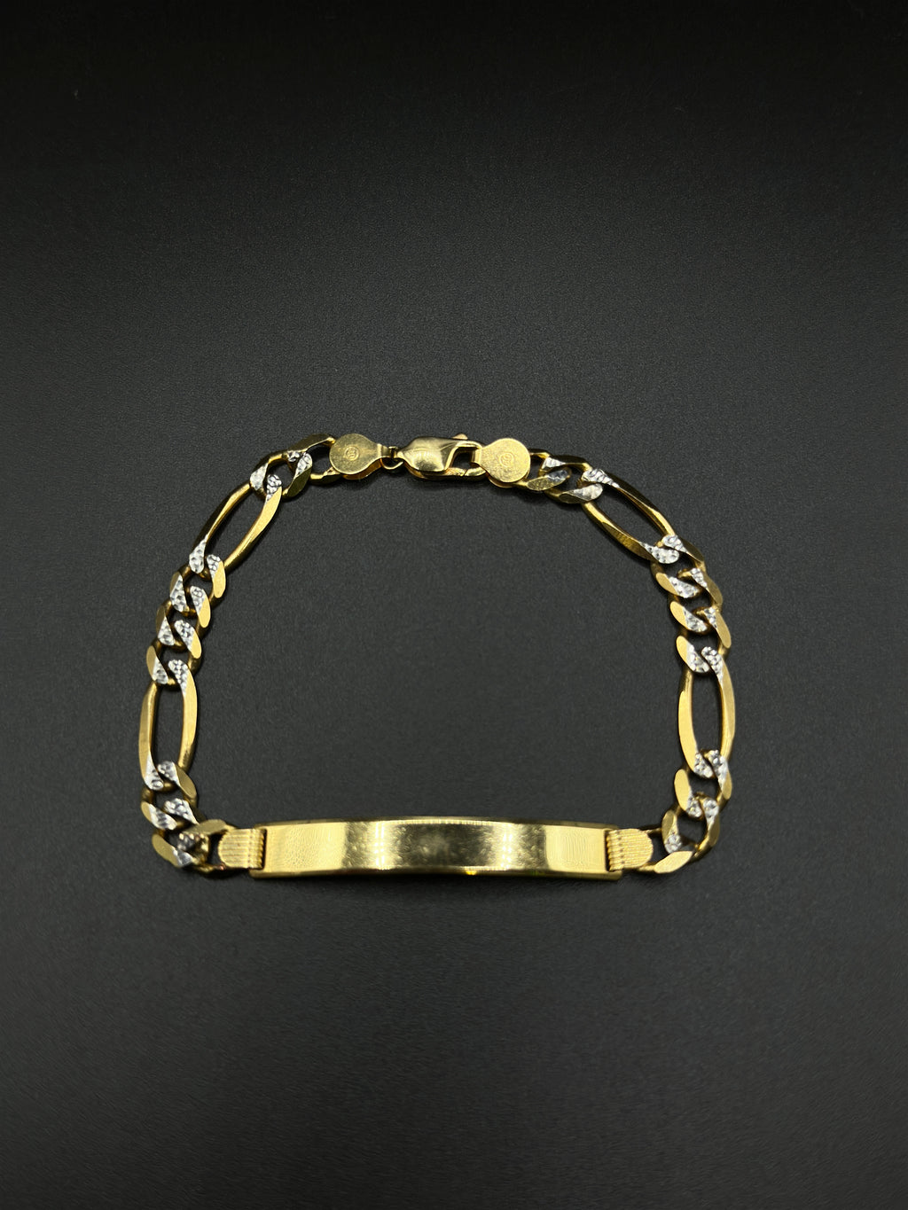 Diamond Cut Figaro Bracelet(6.9mm) image 1