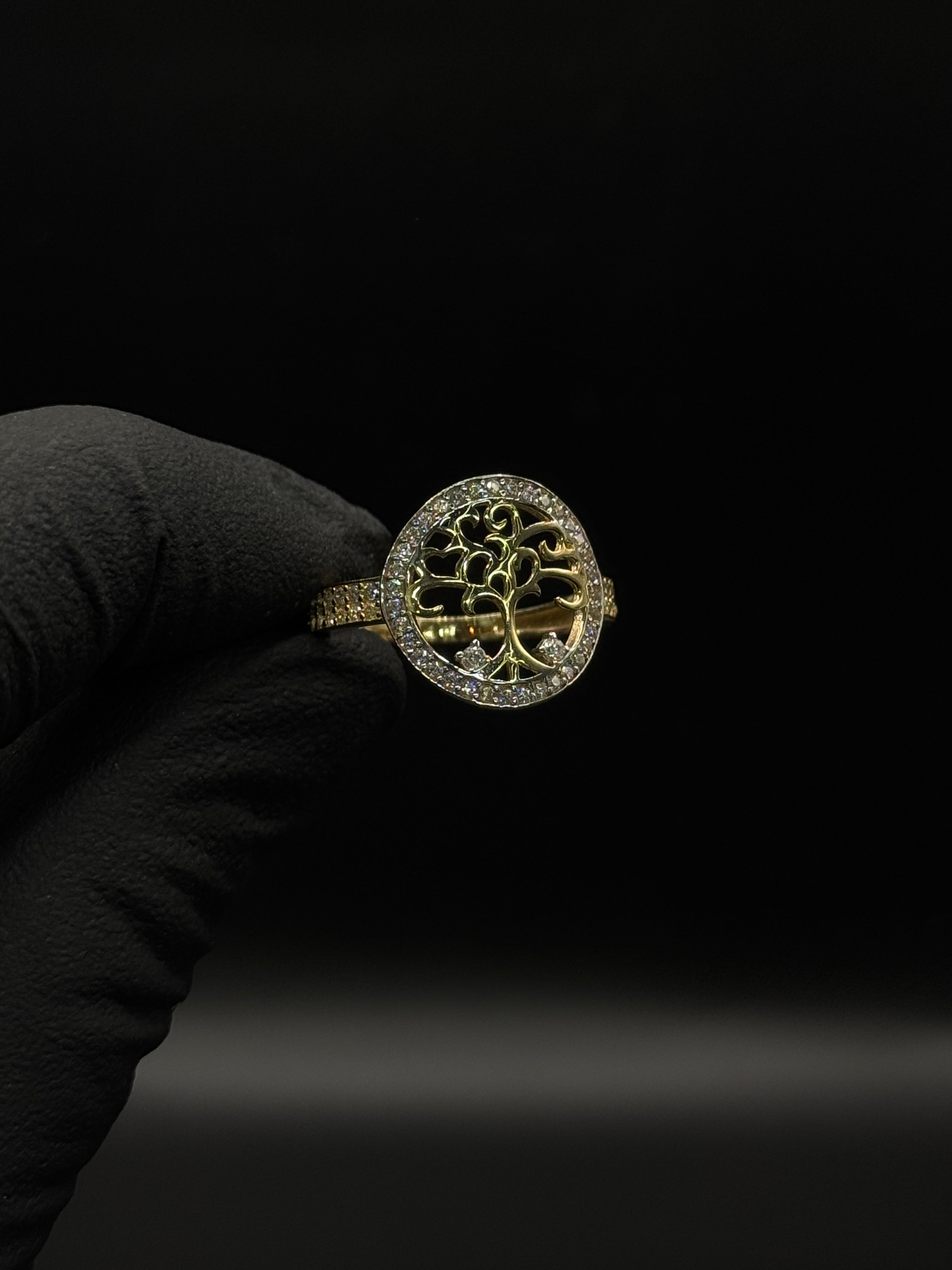 Womens Tree Ring (CZ) image 0