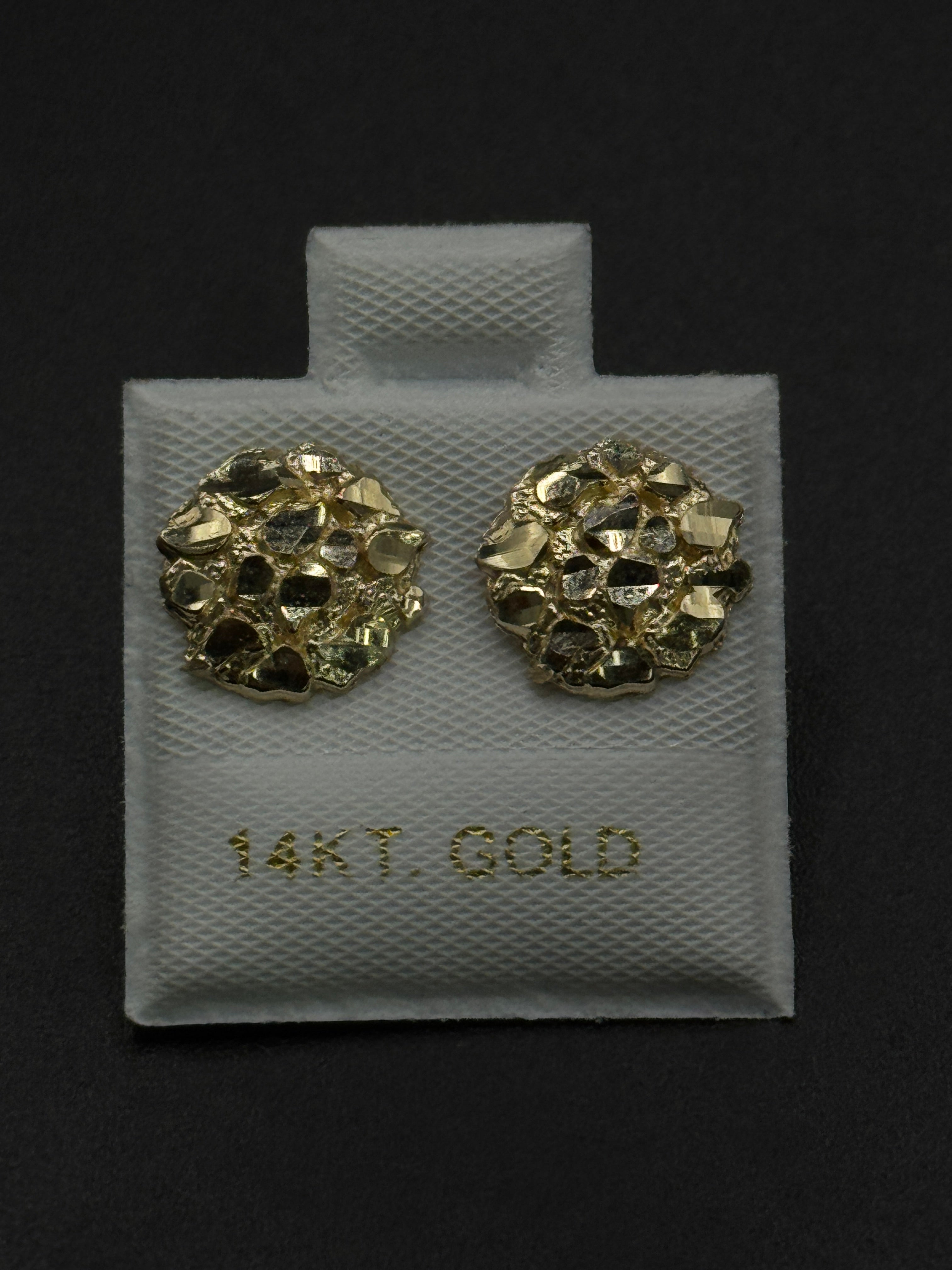 Round Nugget Earrings (Medium) image 0
