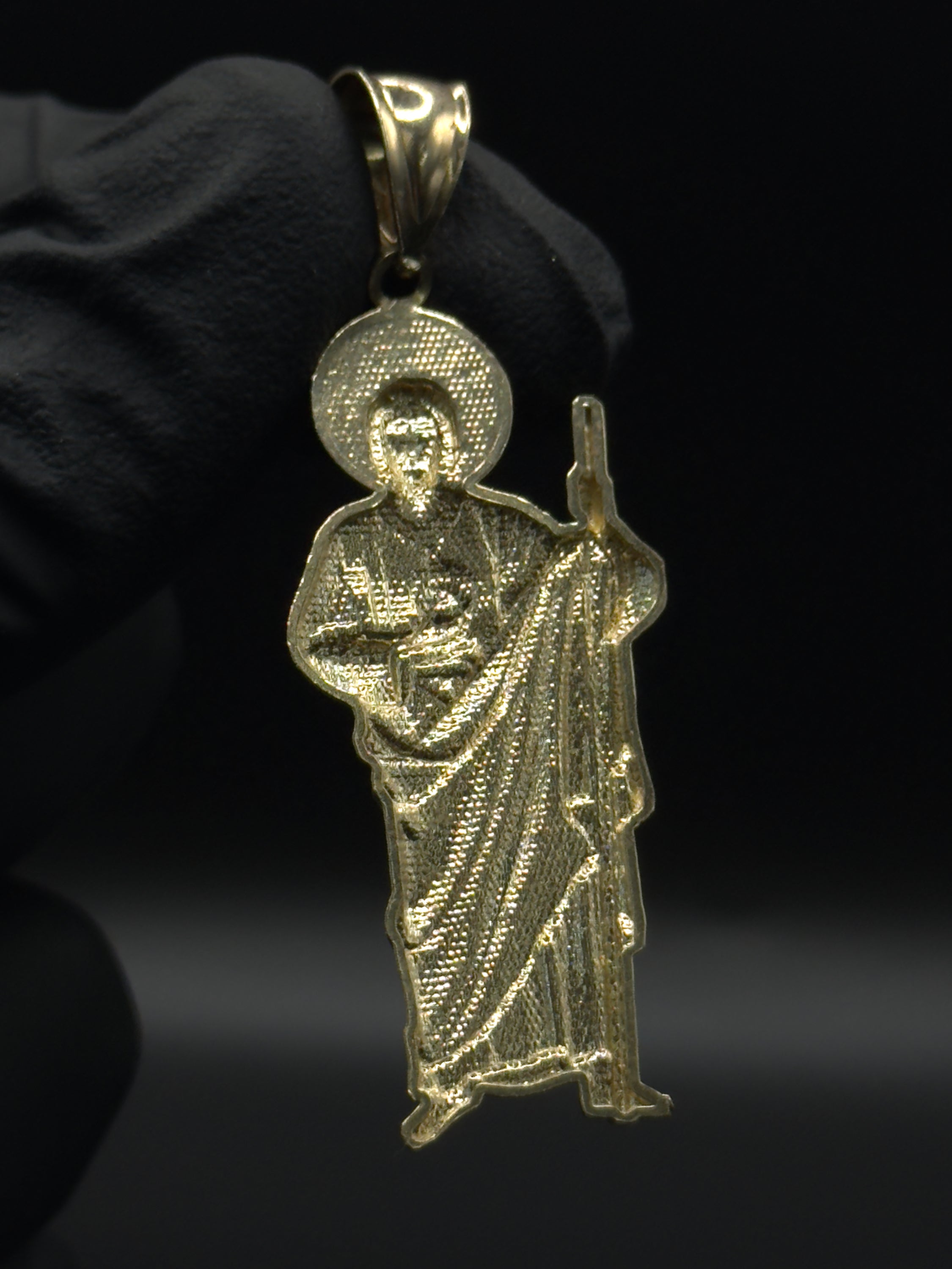 Gold San Judas Pendant image 1