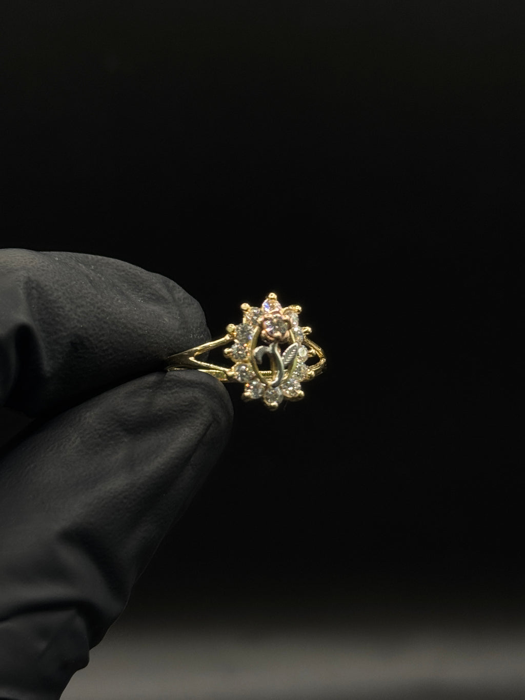 Womens Rose Ring (CZ) image 0