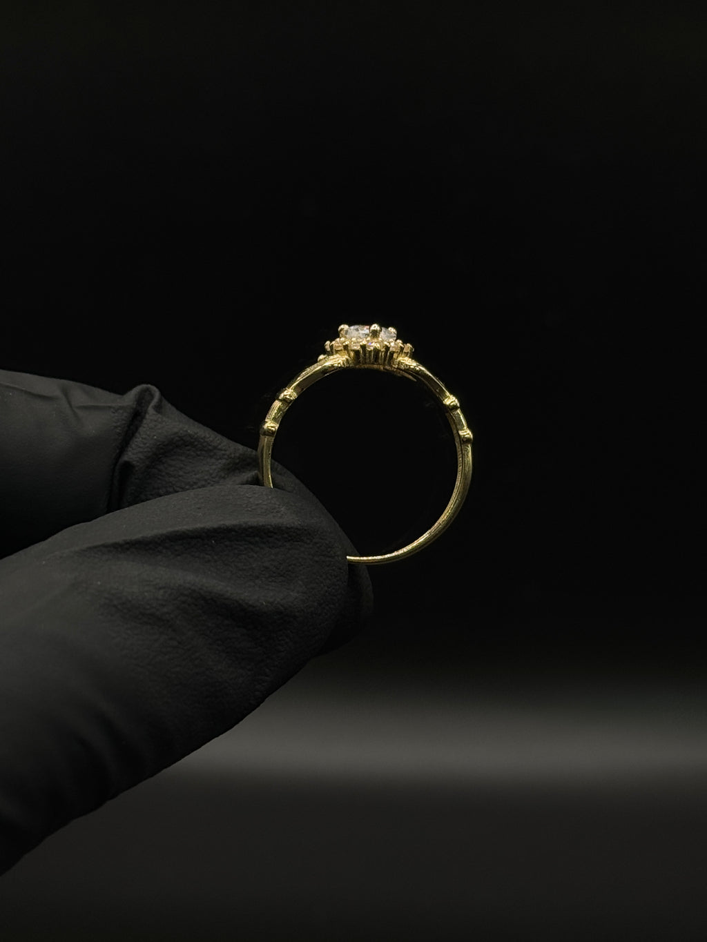 Womens Hands & Crown Ring image 1