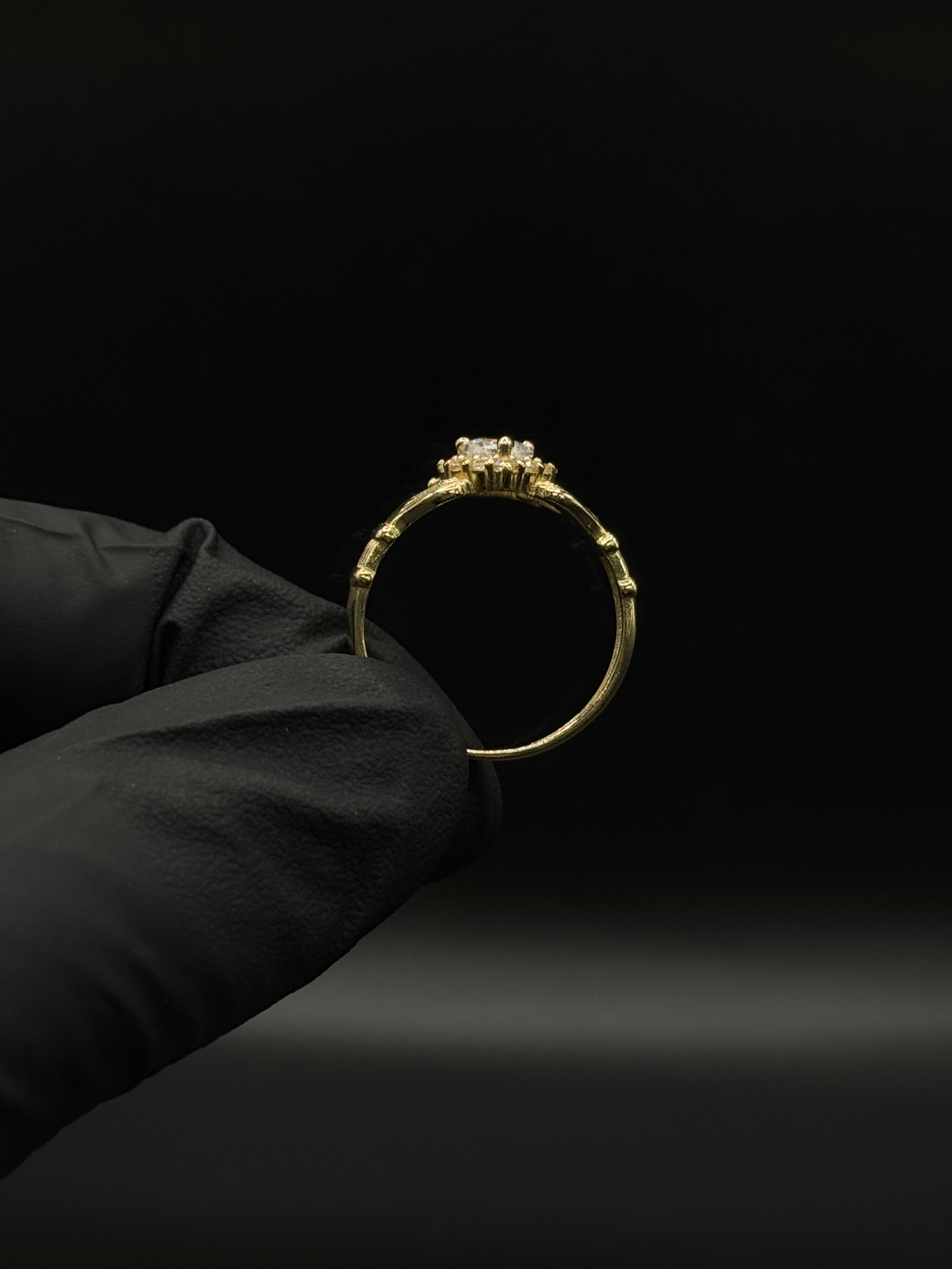 Womens Hands & Crown Ring image 1