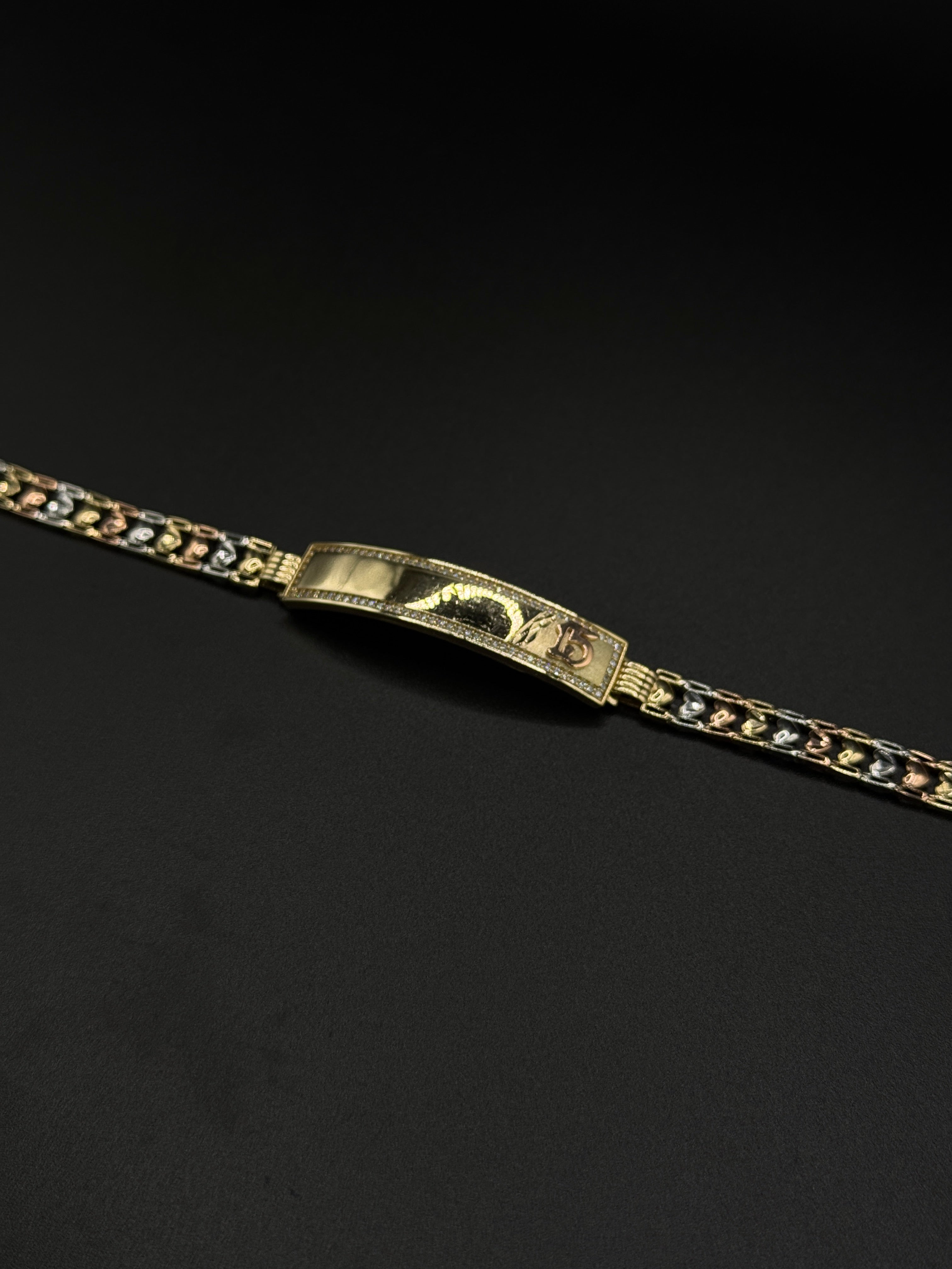 Women's 3 Tone Quinceañera Bracelet image 0