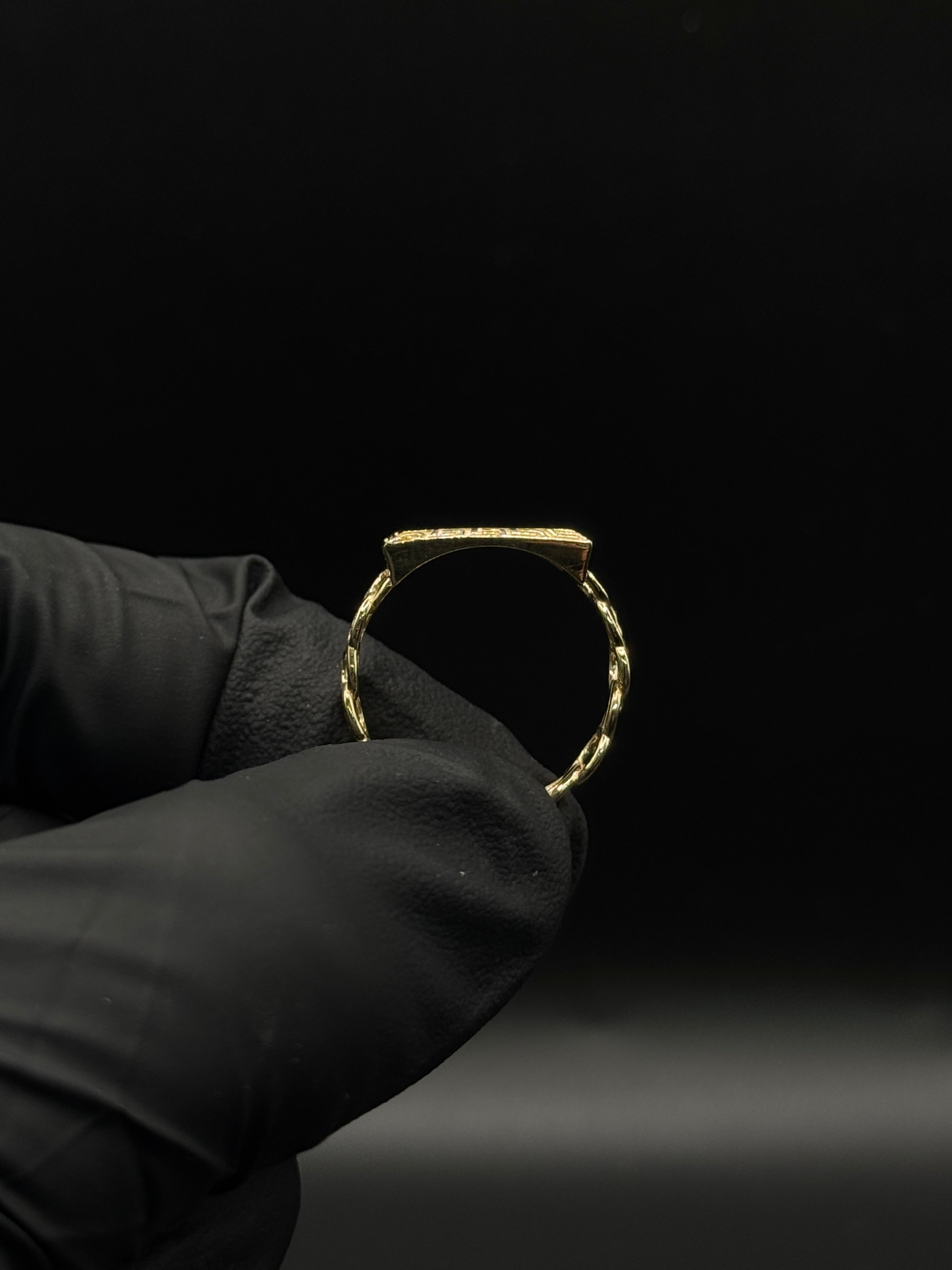 Chino Link Ring w Name Plate image 1