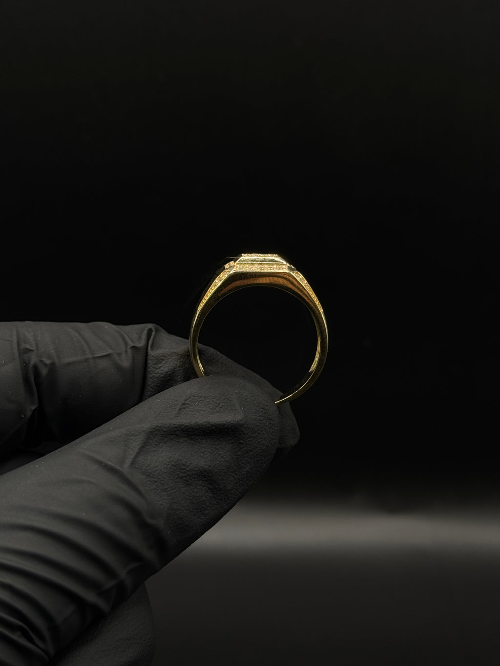 Mens Square Ring(CZ) image 1