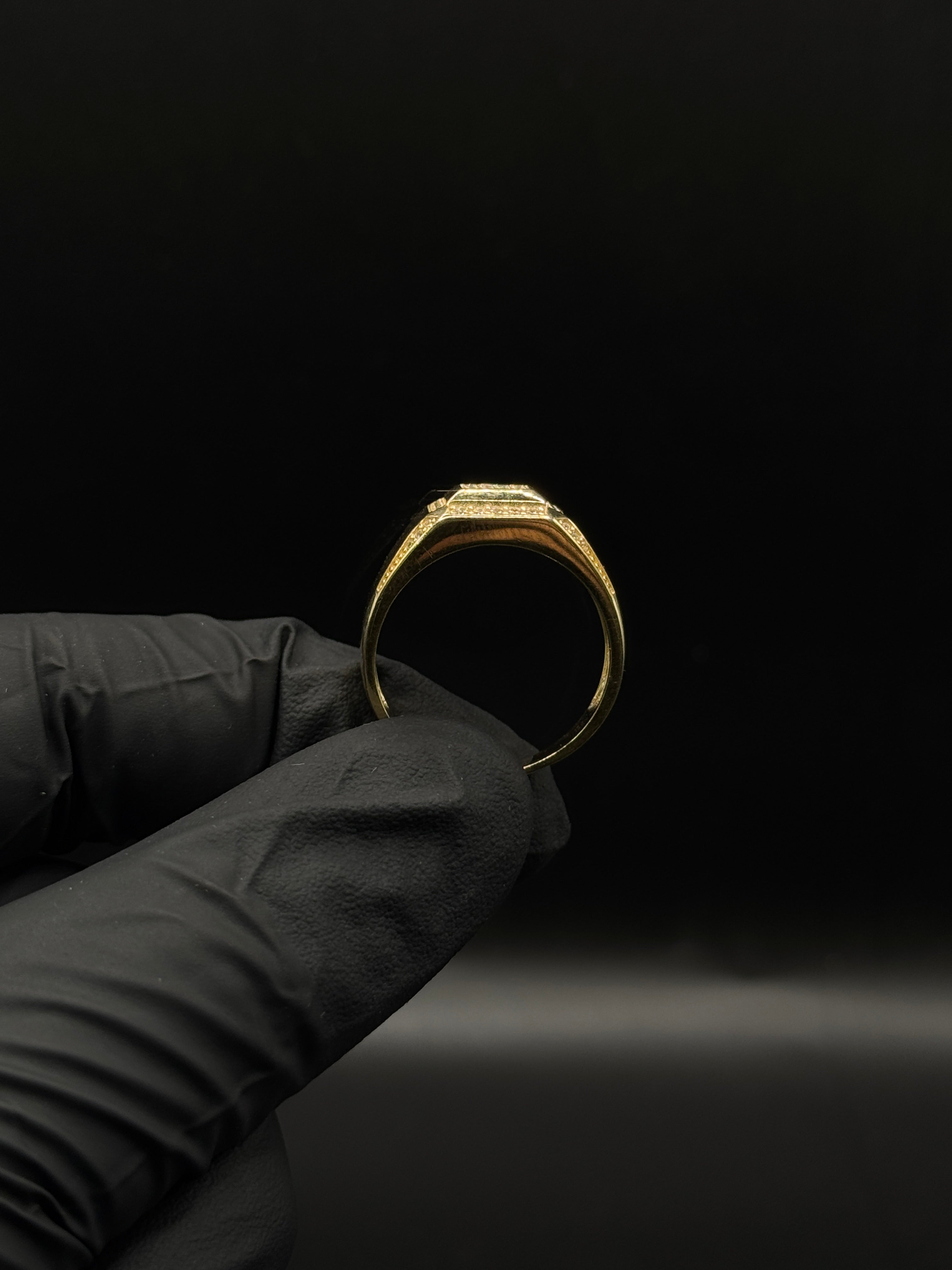 Mens Square Ring(CZ) image 1