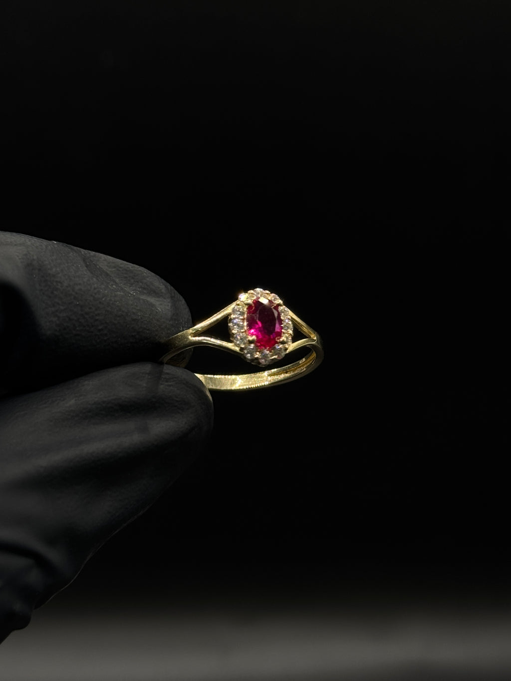 Womens Ruby Ring (CZ) image 0