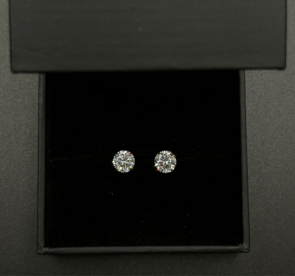 Round Stone Studs (Medium) image 0