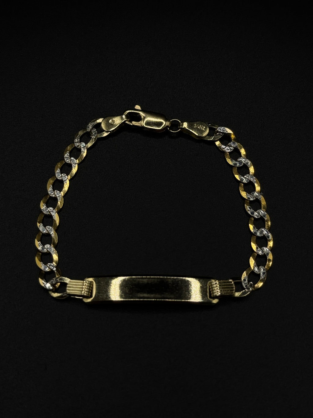 Diamond Cut Cuban Baby Bracelet image 1