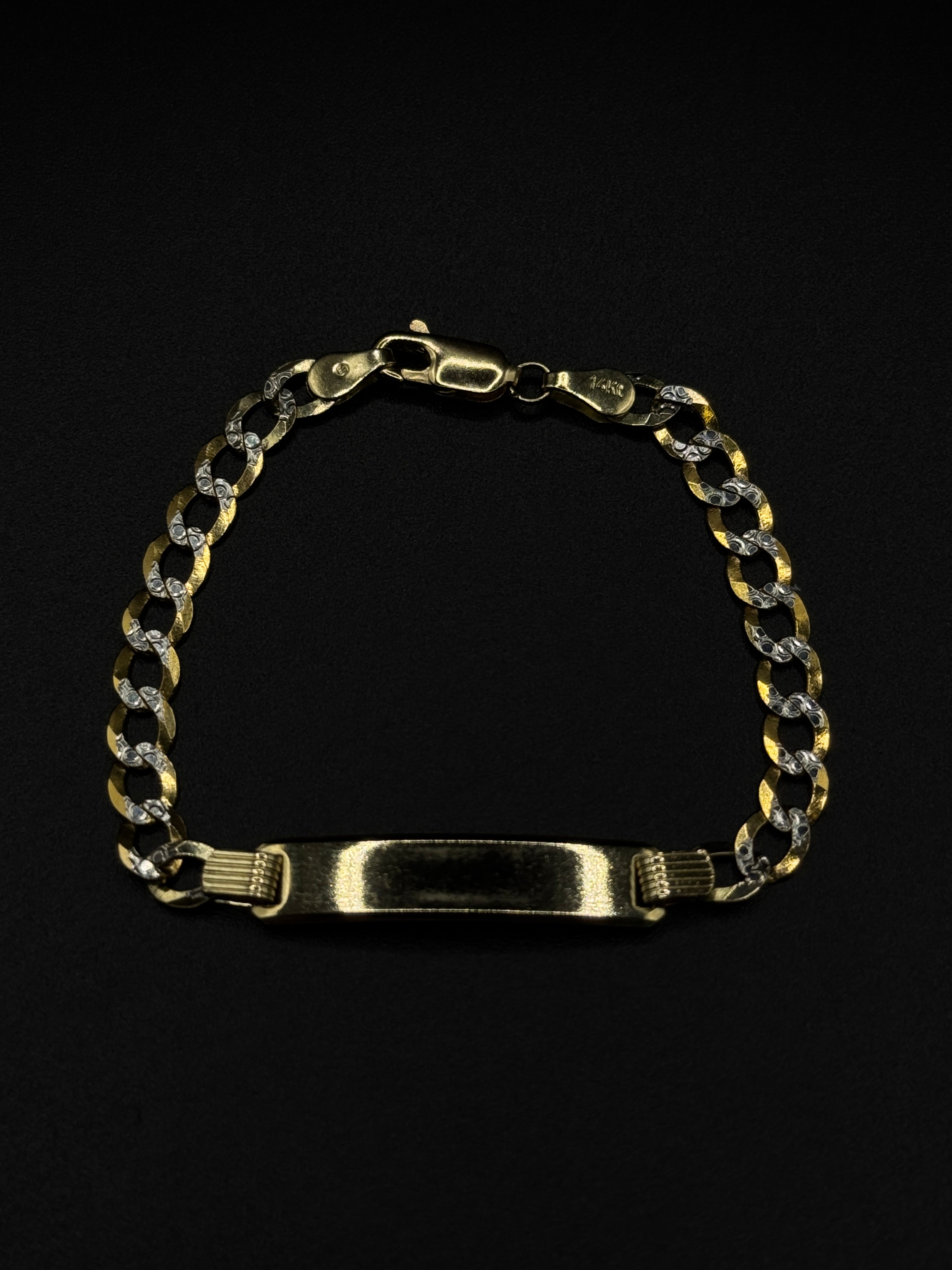 Diamond Cut Cuban Baby Bracelet image 1