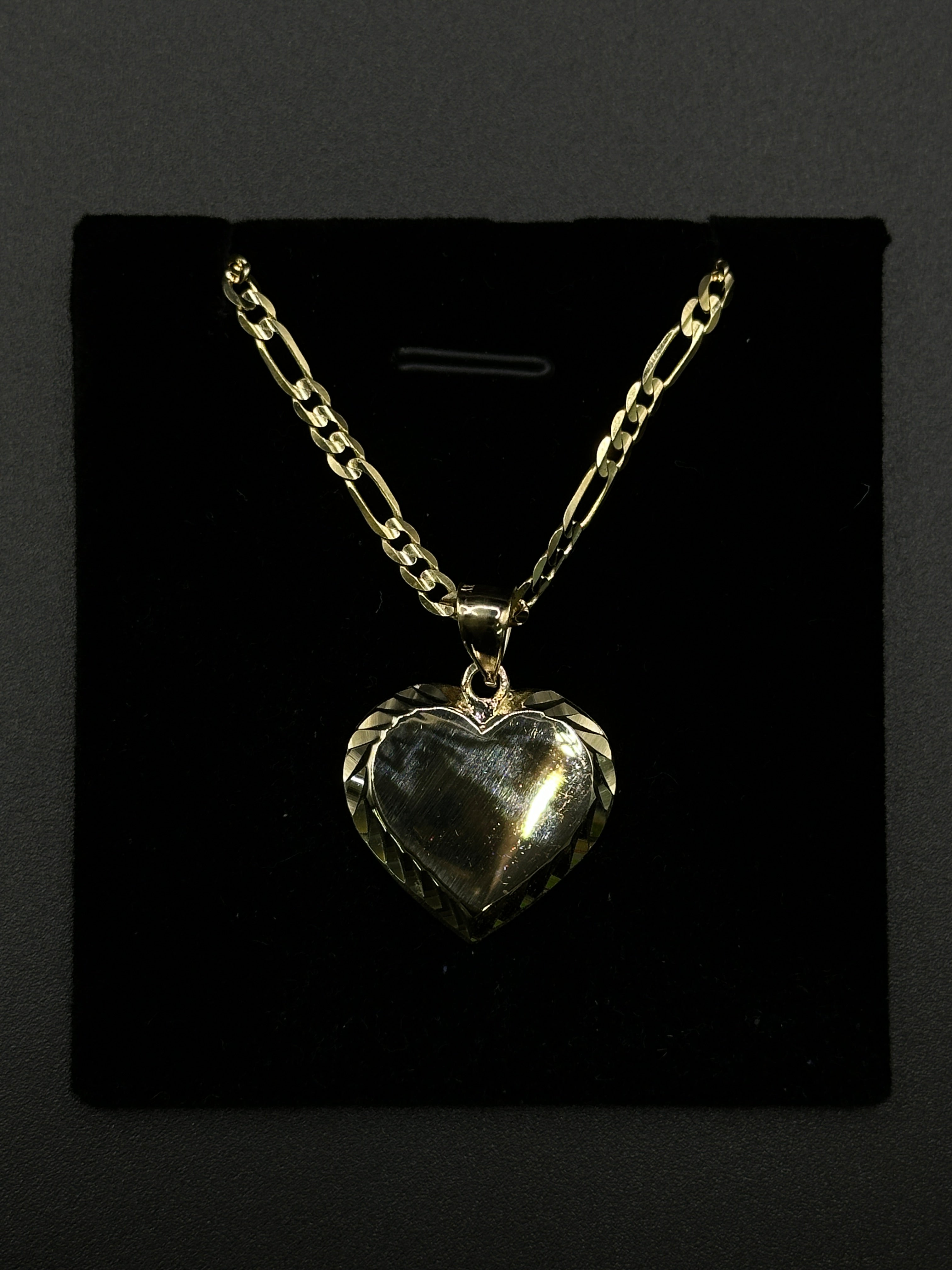 Figaro Chain & Heart Pendant image 0