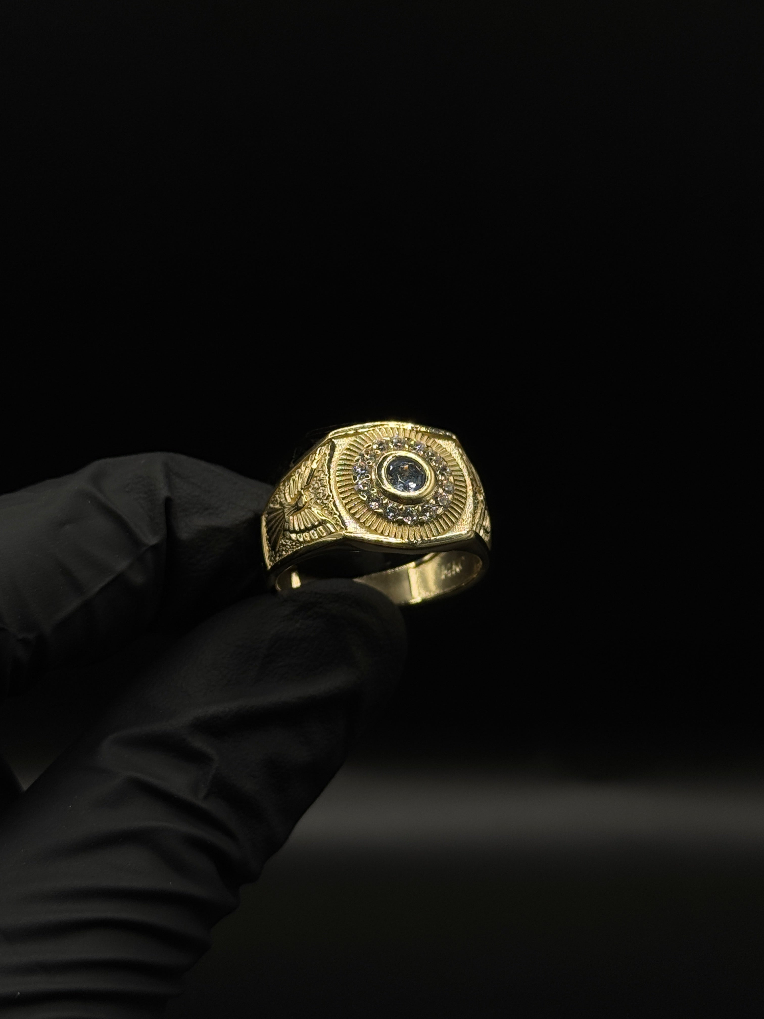 Mens Eagle Ring(CZ) image 0