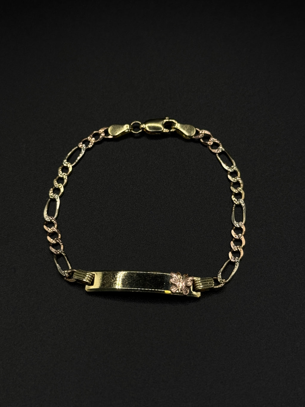 3 Tone Butterfly Baby Bracelet image 1