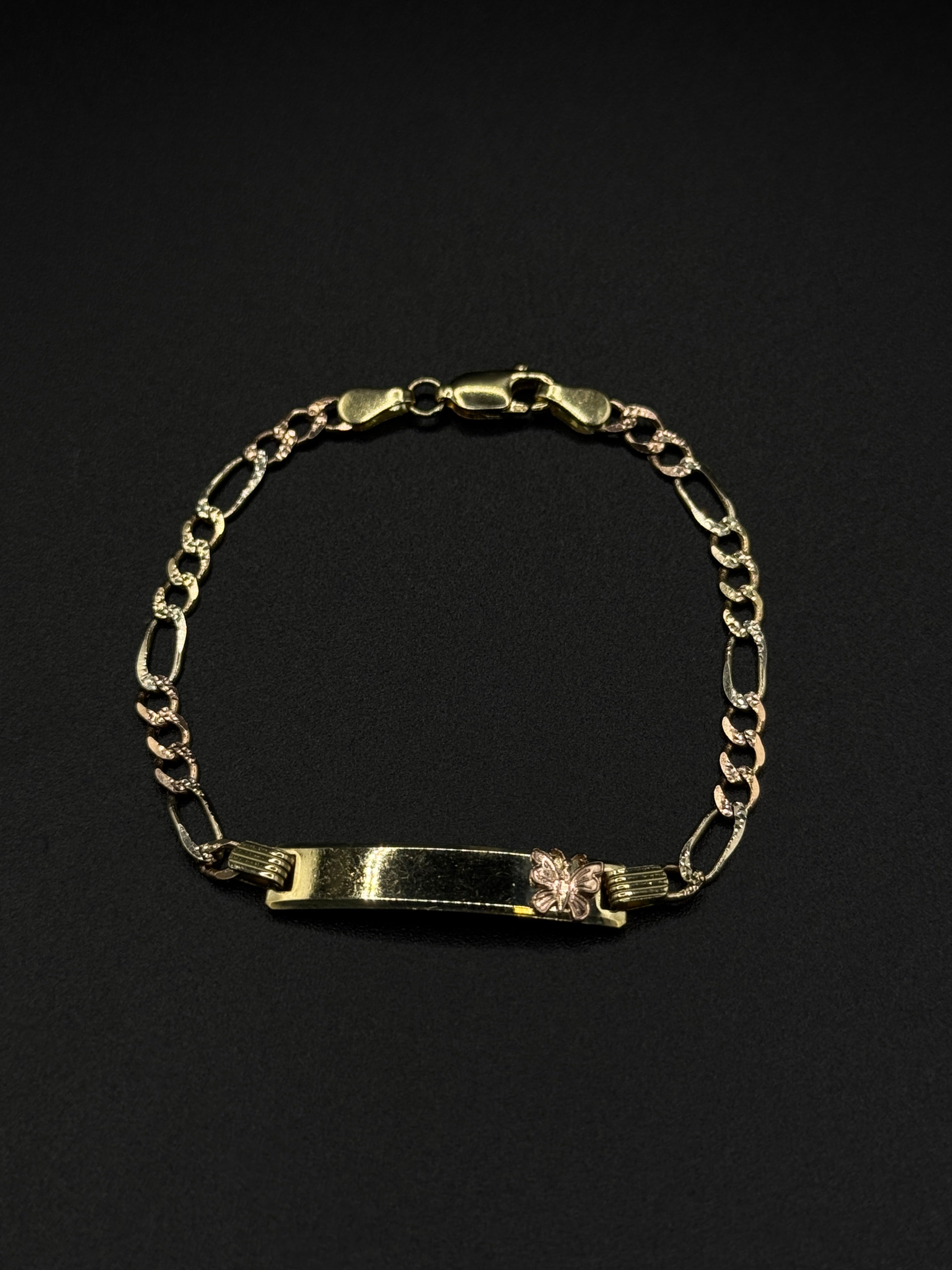 3 Tone Butterfly Baby Bracelet image 1