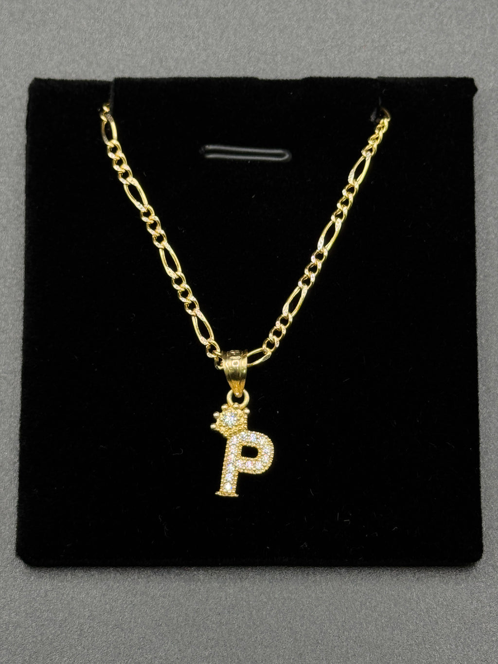 Figaro Chain & Initial Pendant image 0