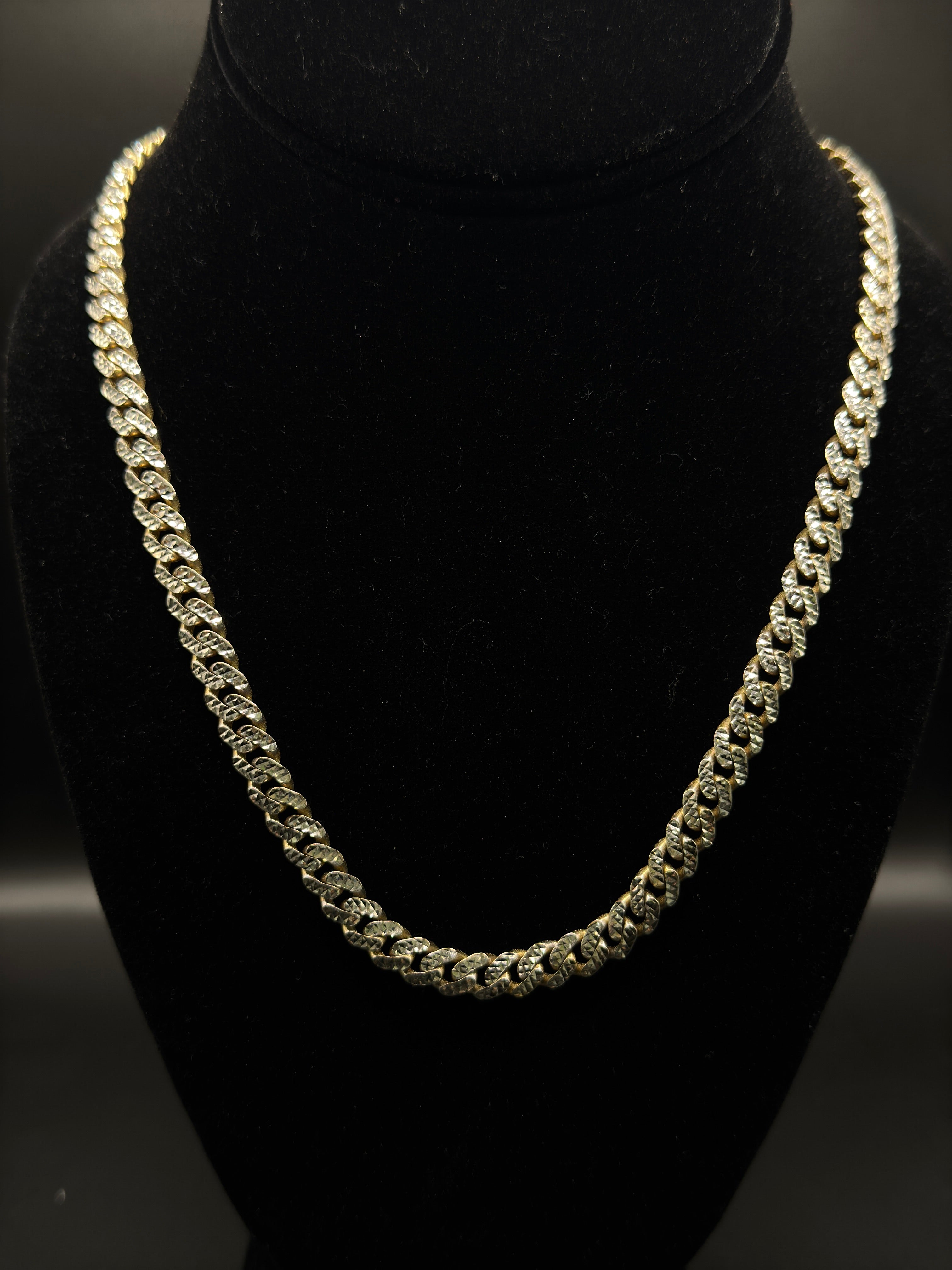 Diamond Cut Cuban Chain (Semi Hollow) (7mm) image 0