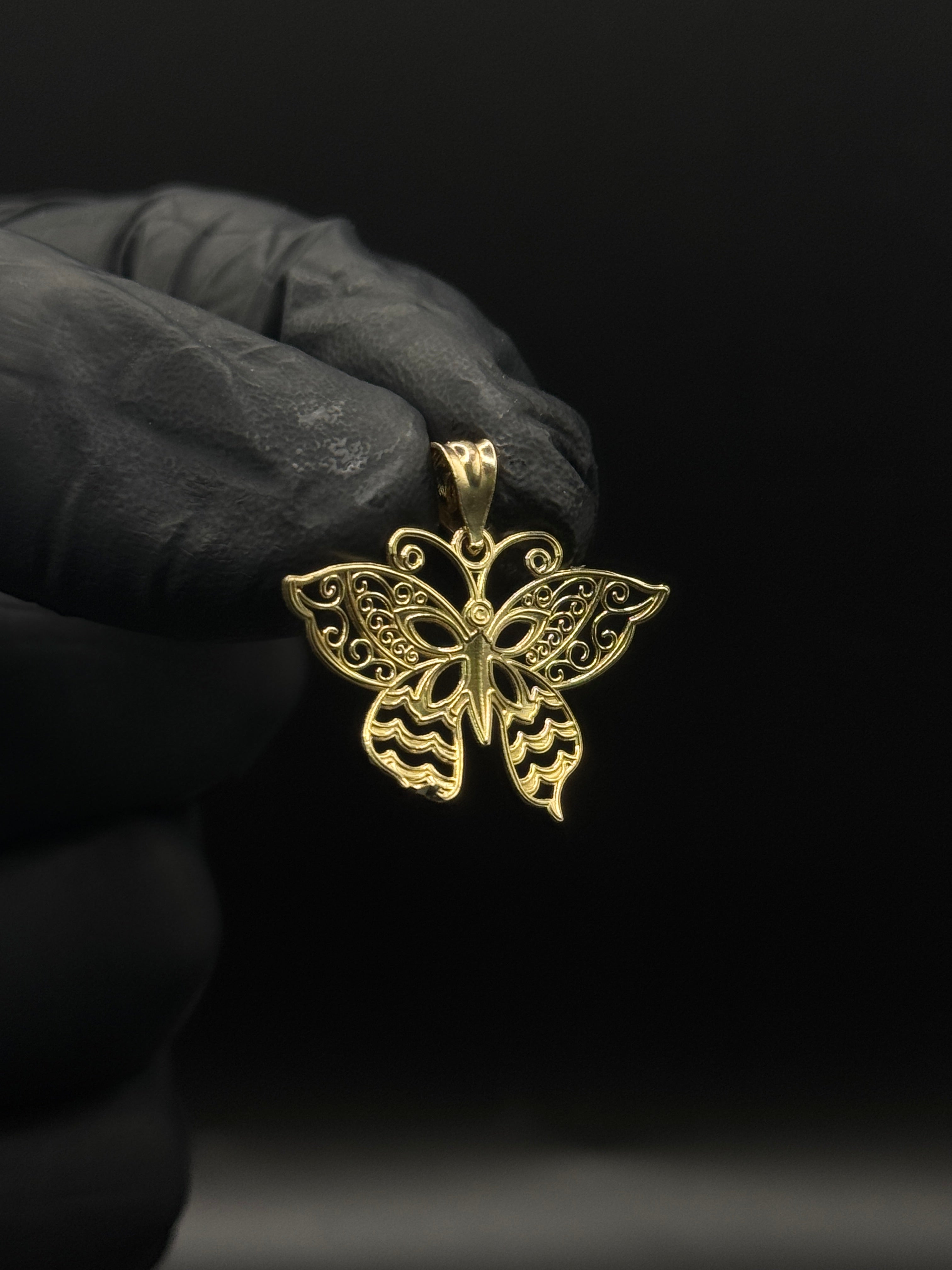 2 Tone Butterfly Pendant image 1