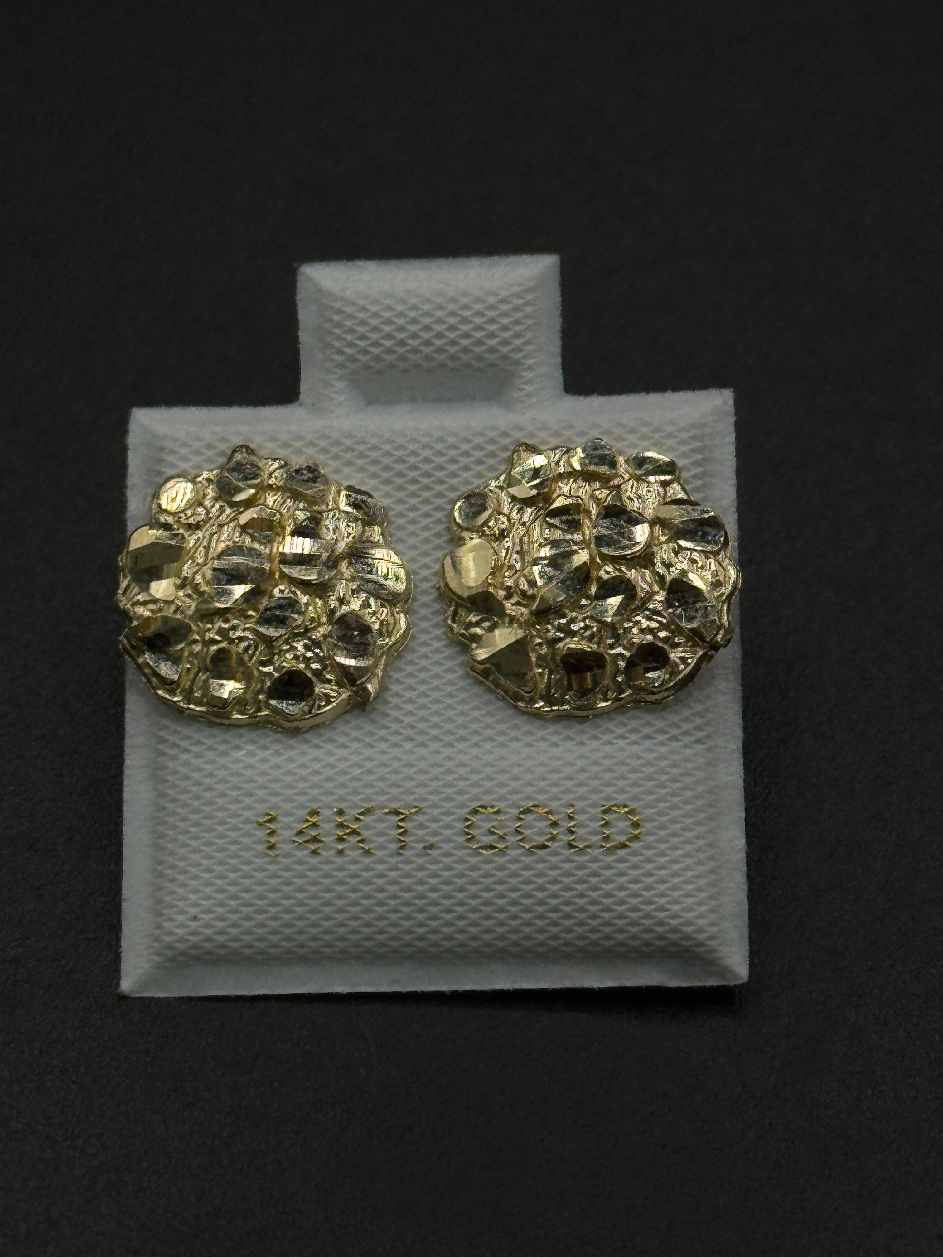 Round Nugget Earrings (Large) image 0