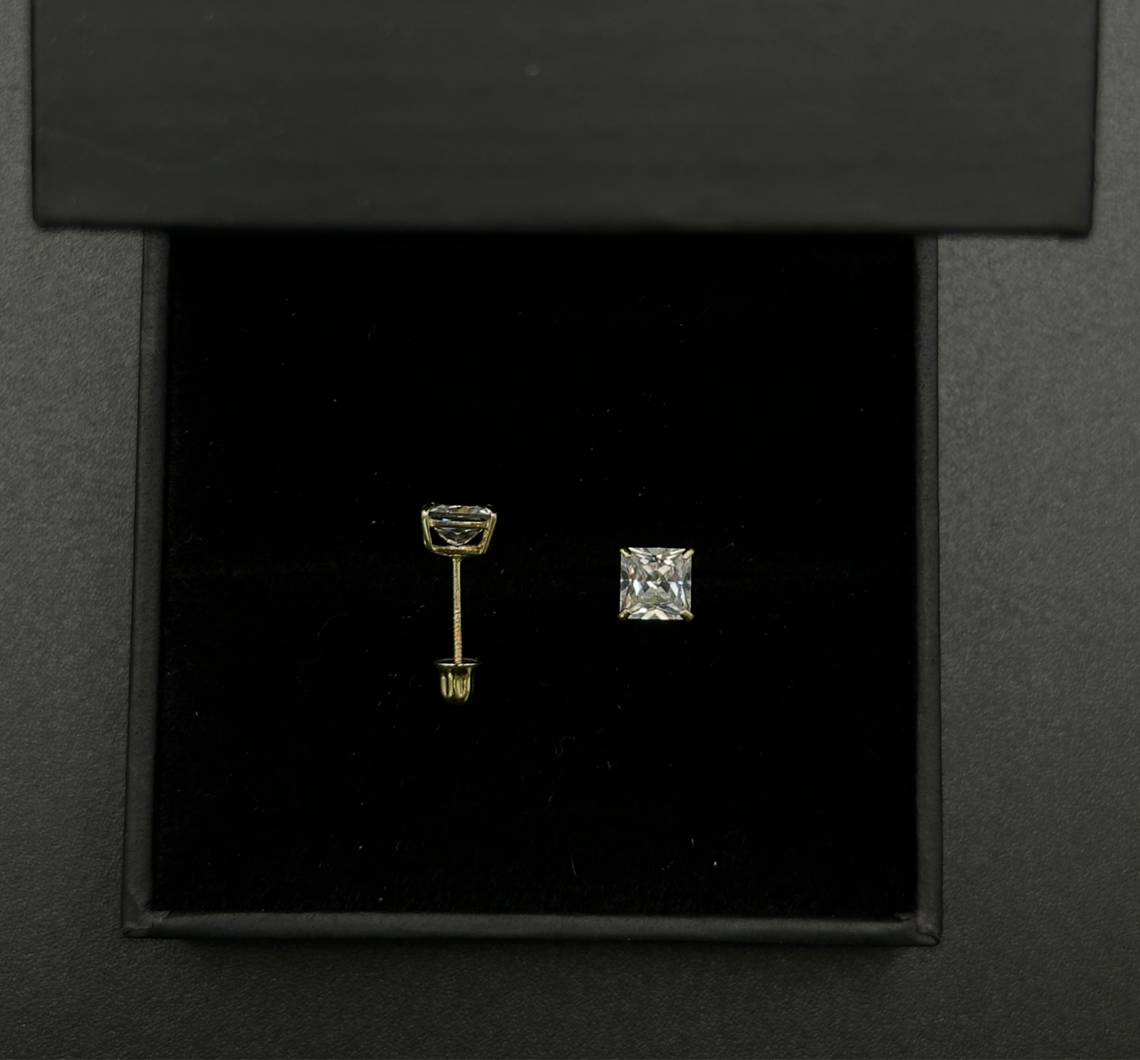 Square Stone Studs (Small) image 1