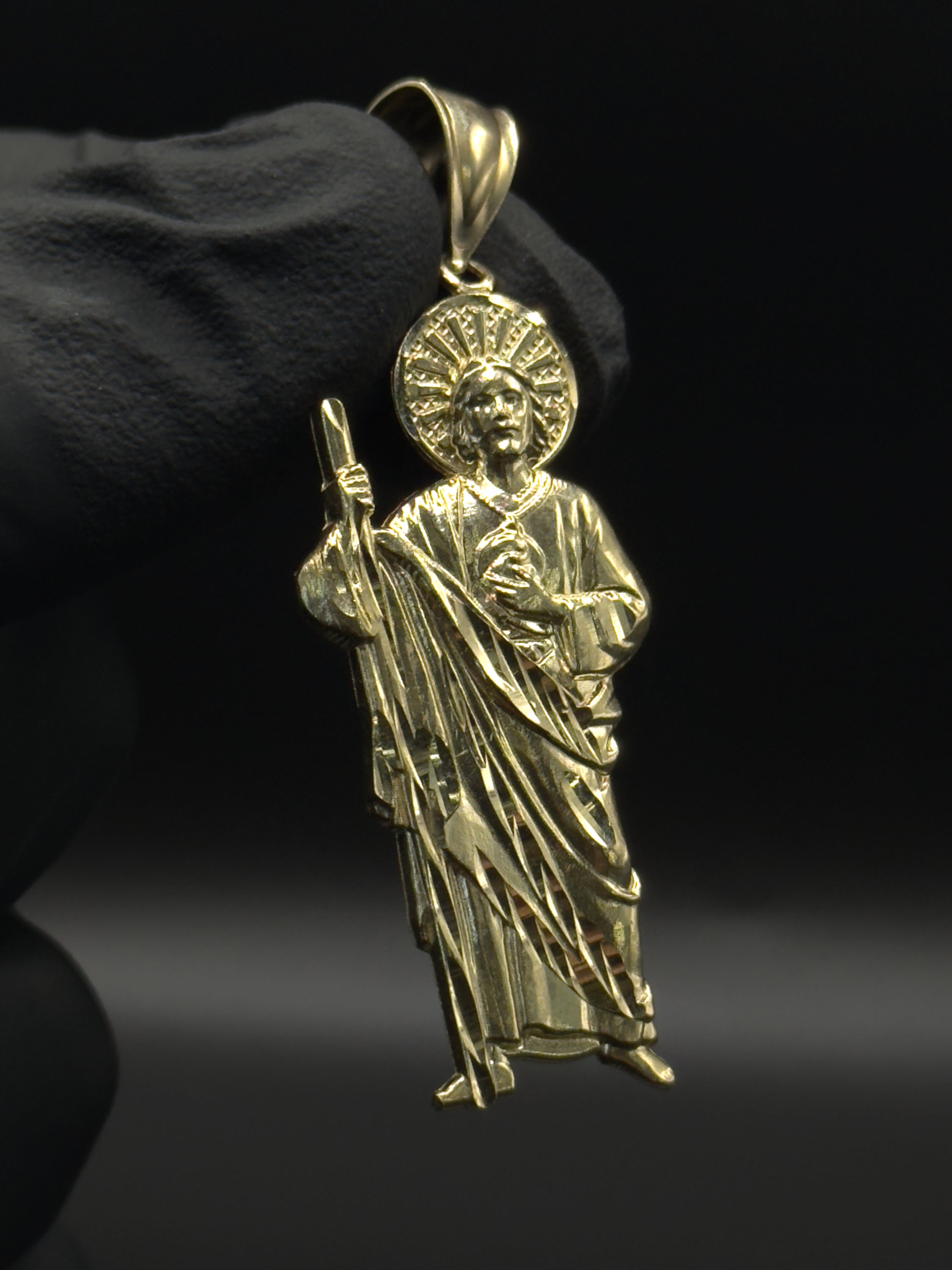 Gold San Judas Pendant image 0