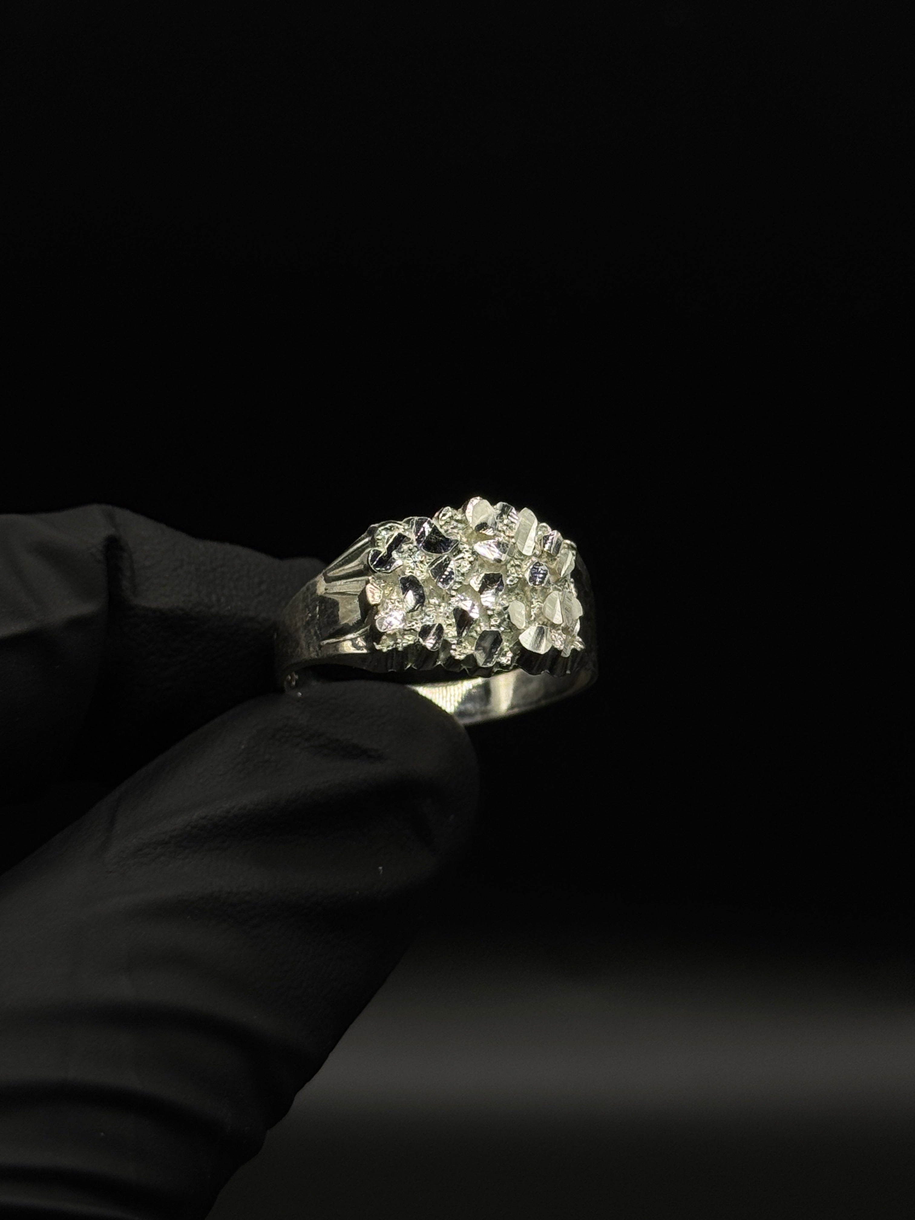 Silver Nugget Ring image 0
