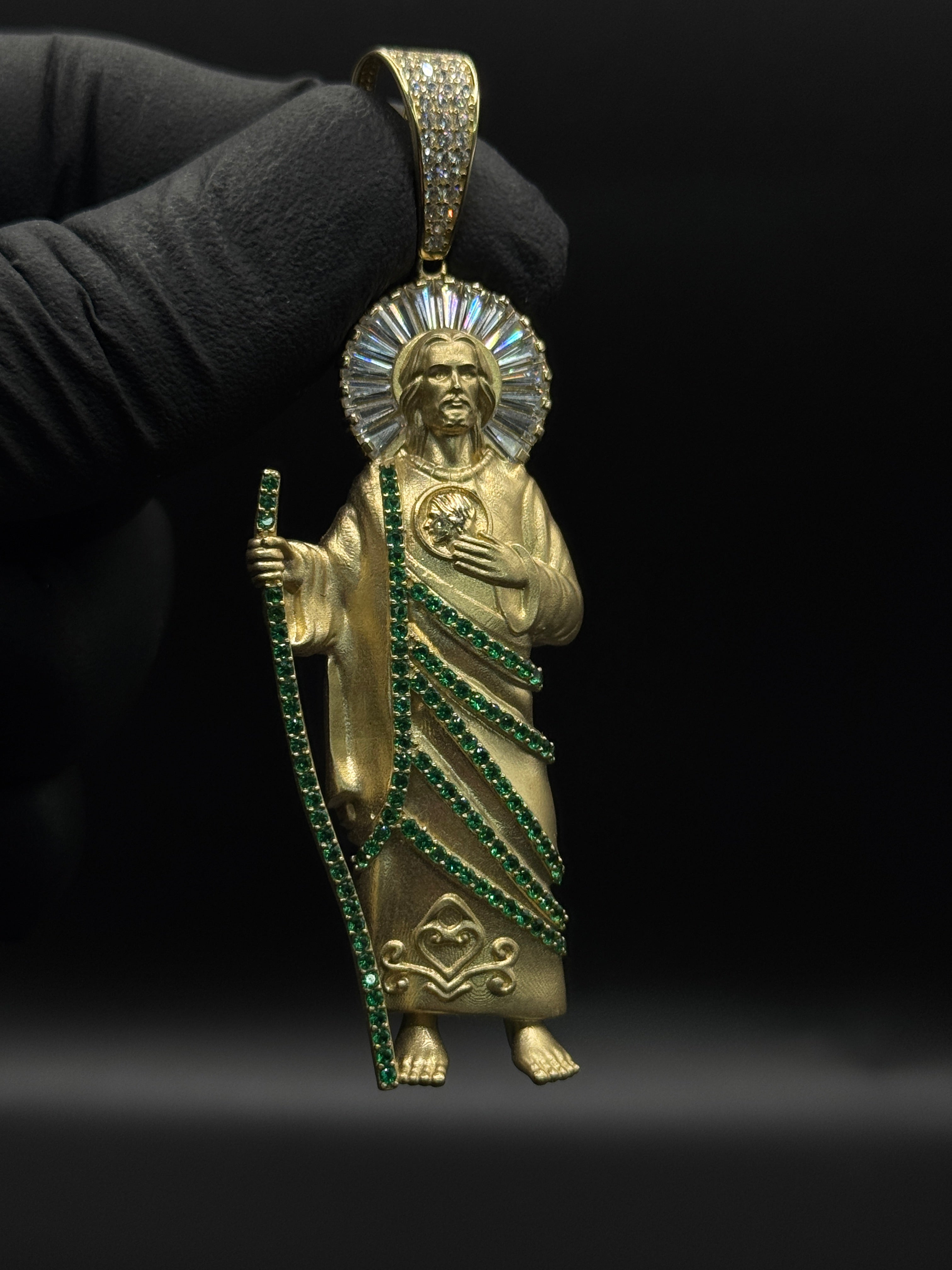 San Judas Pendant (Matte Gold) image 0