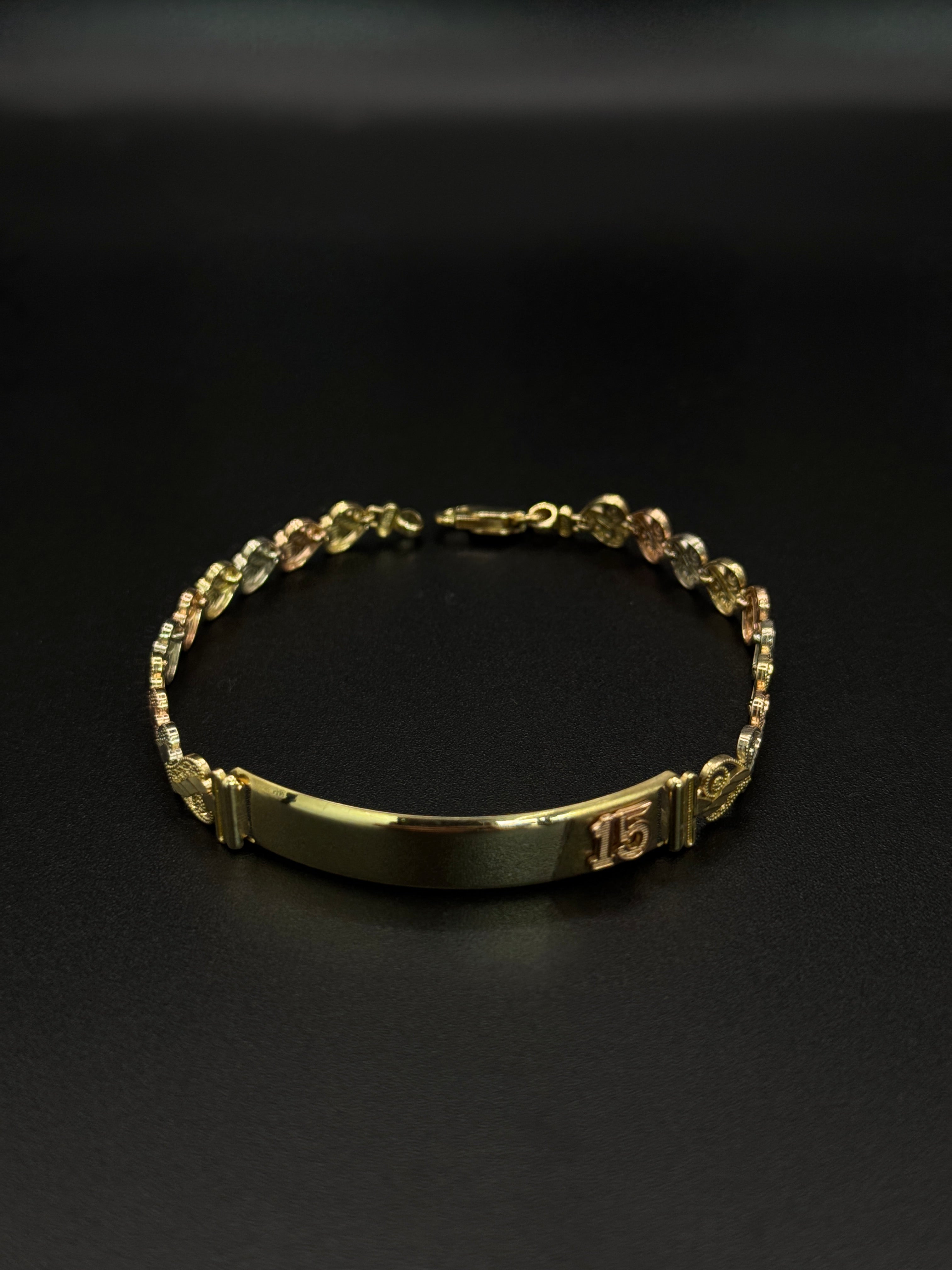 Women's 3 Tone Quinceañera Bracelet image 1