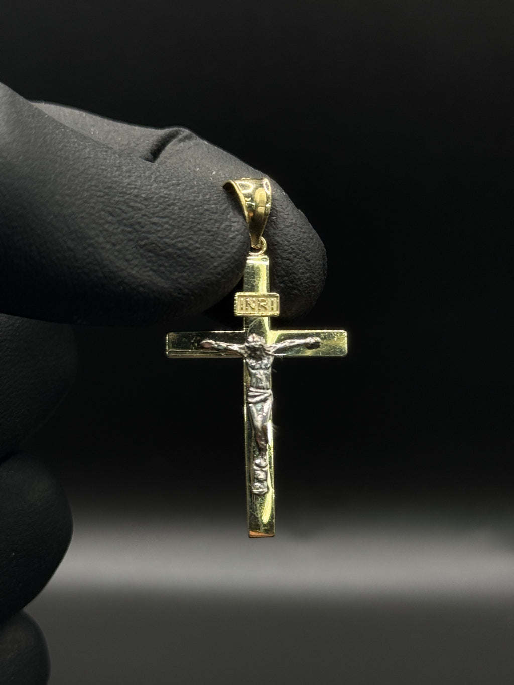 2 Tone Christ Cross Pendant image 0