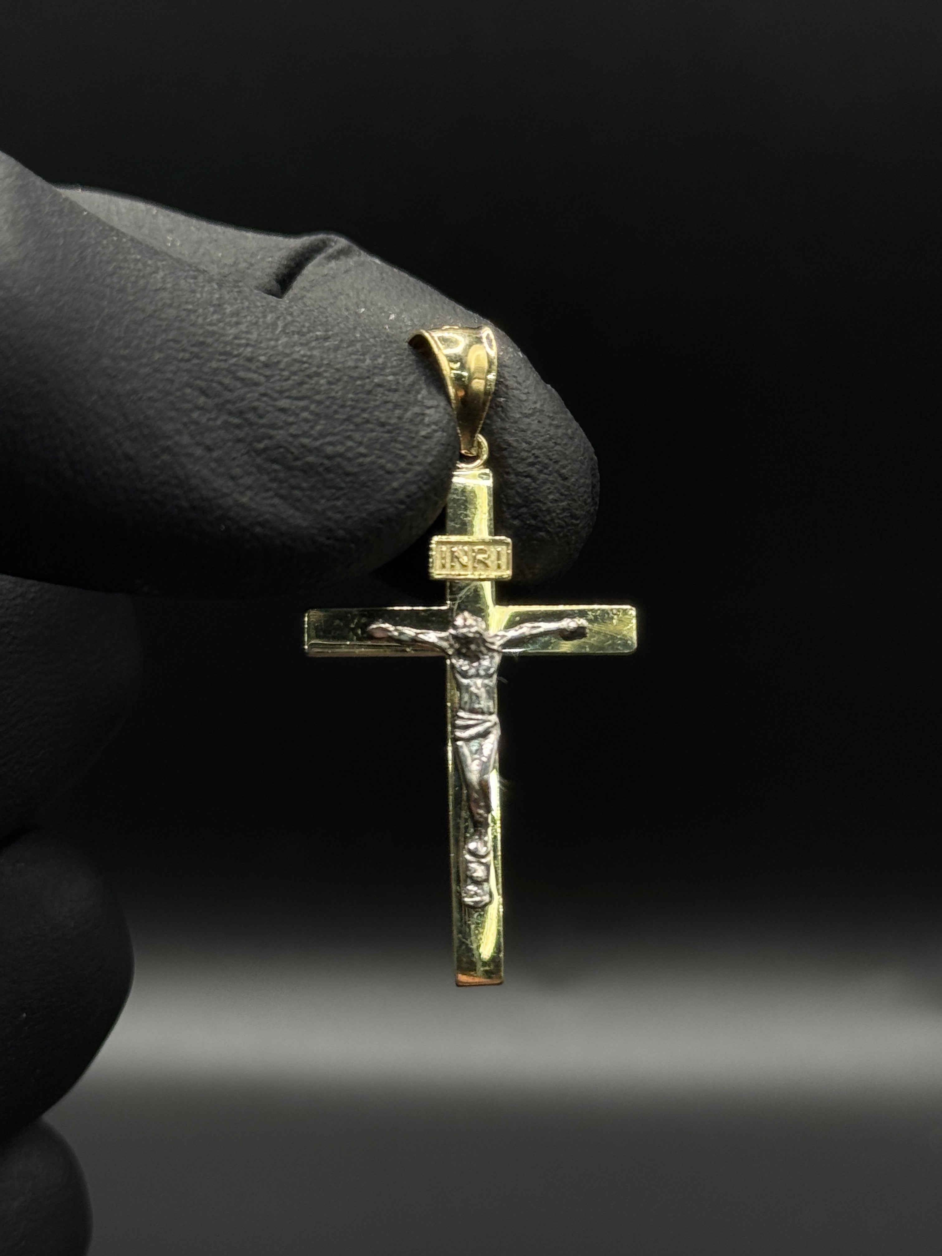 2 Tone Christ Cross Pendant image 0