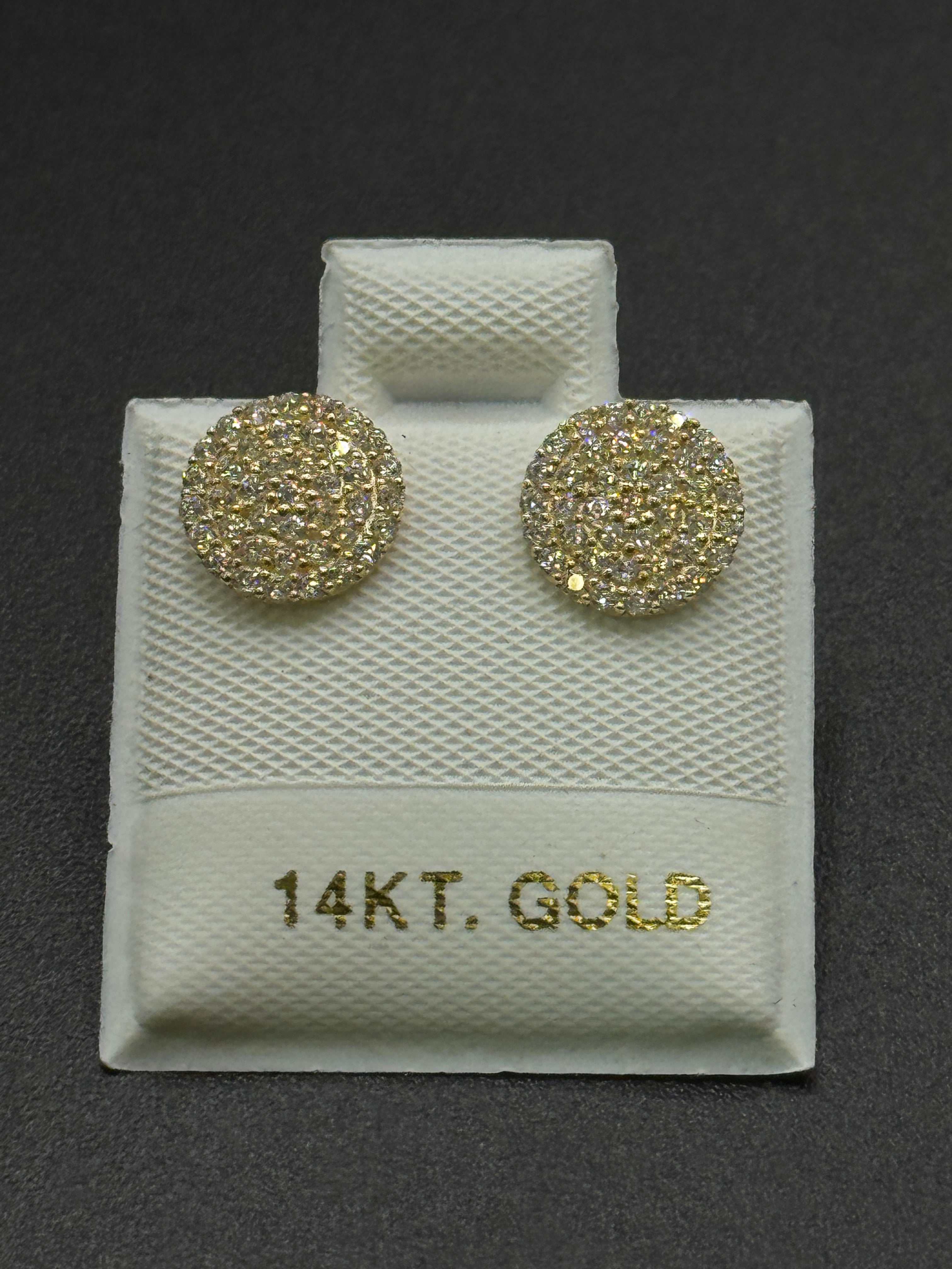 Round CZ Earrings (E24) image 0