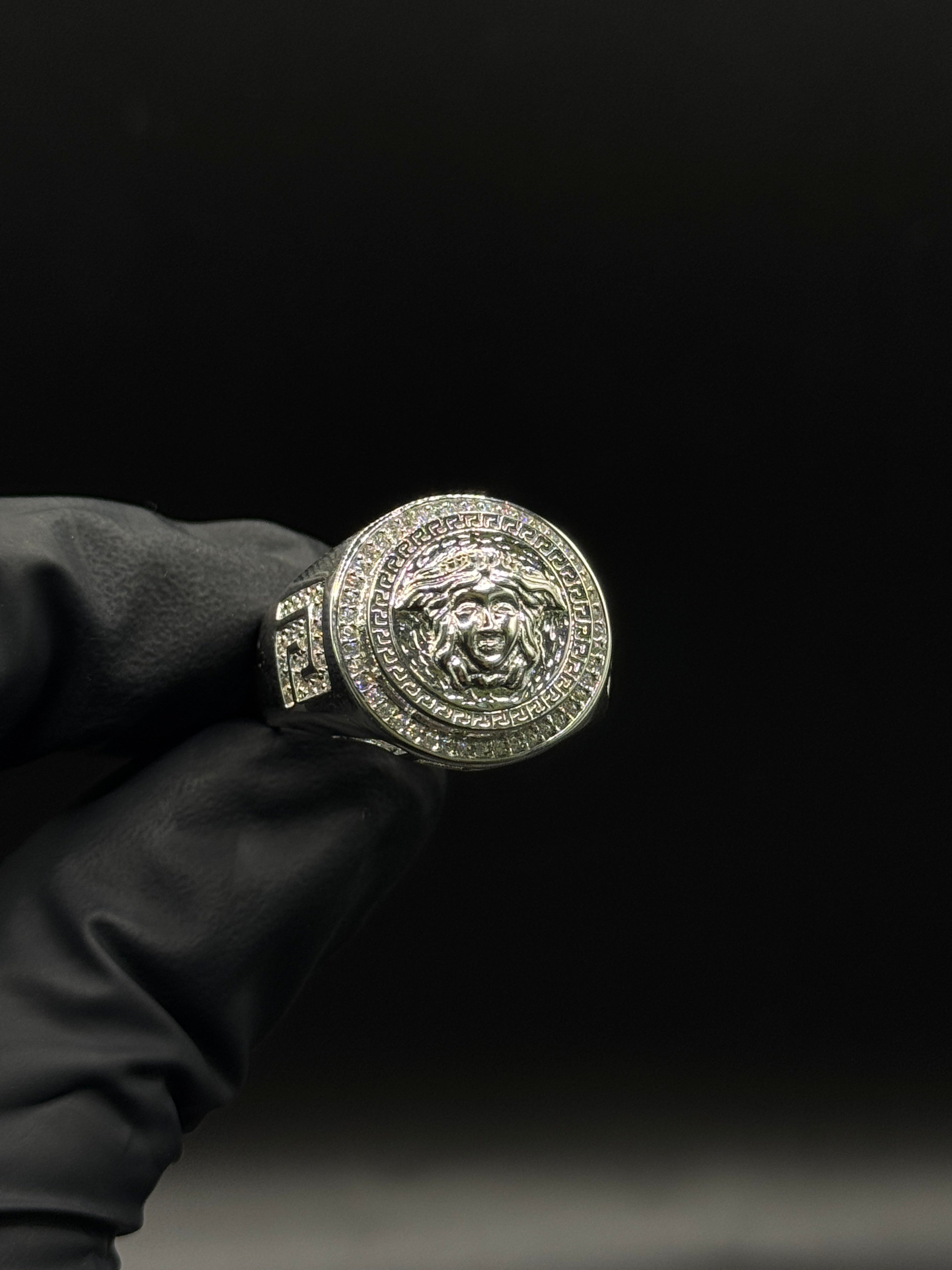 Silver Medusa Ring image 0