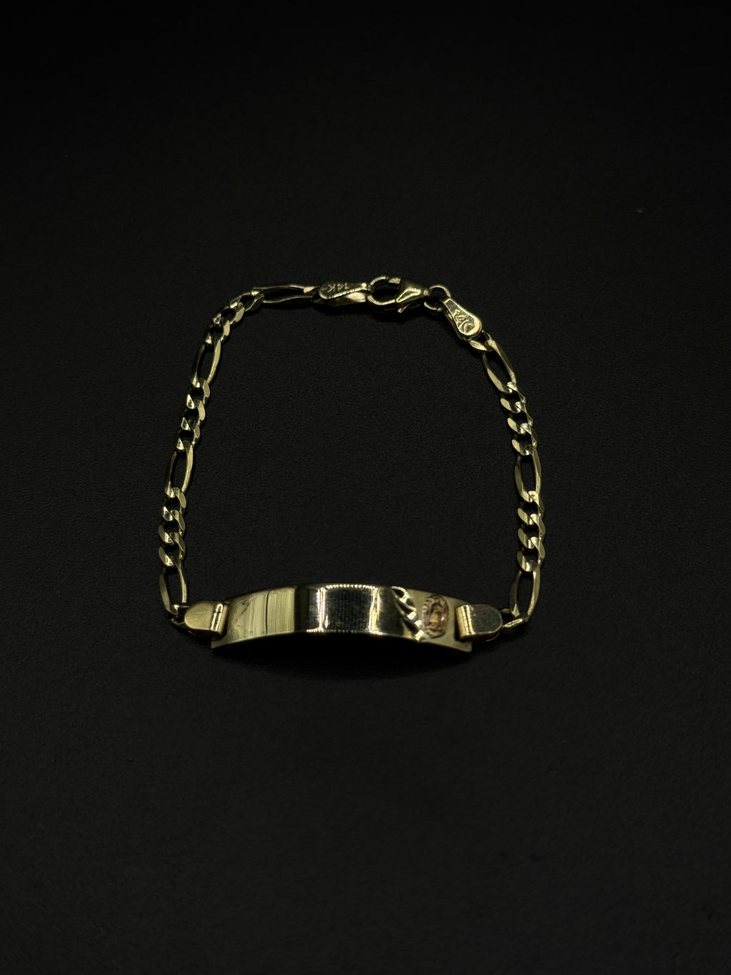 Baby Guadalupe Bracelet (Figaro Link) image 1