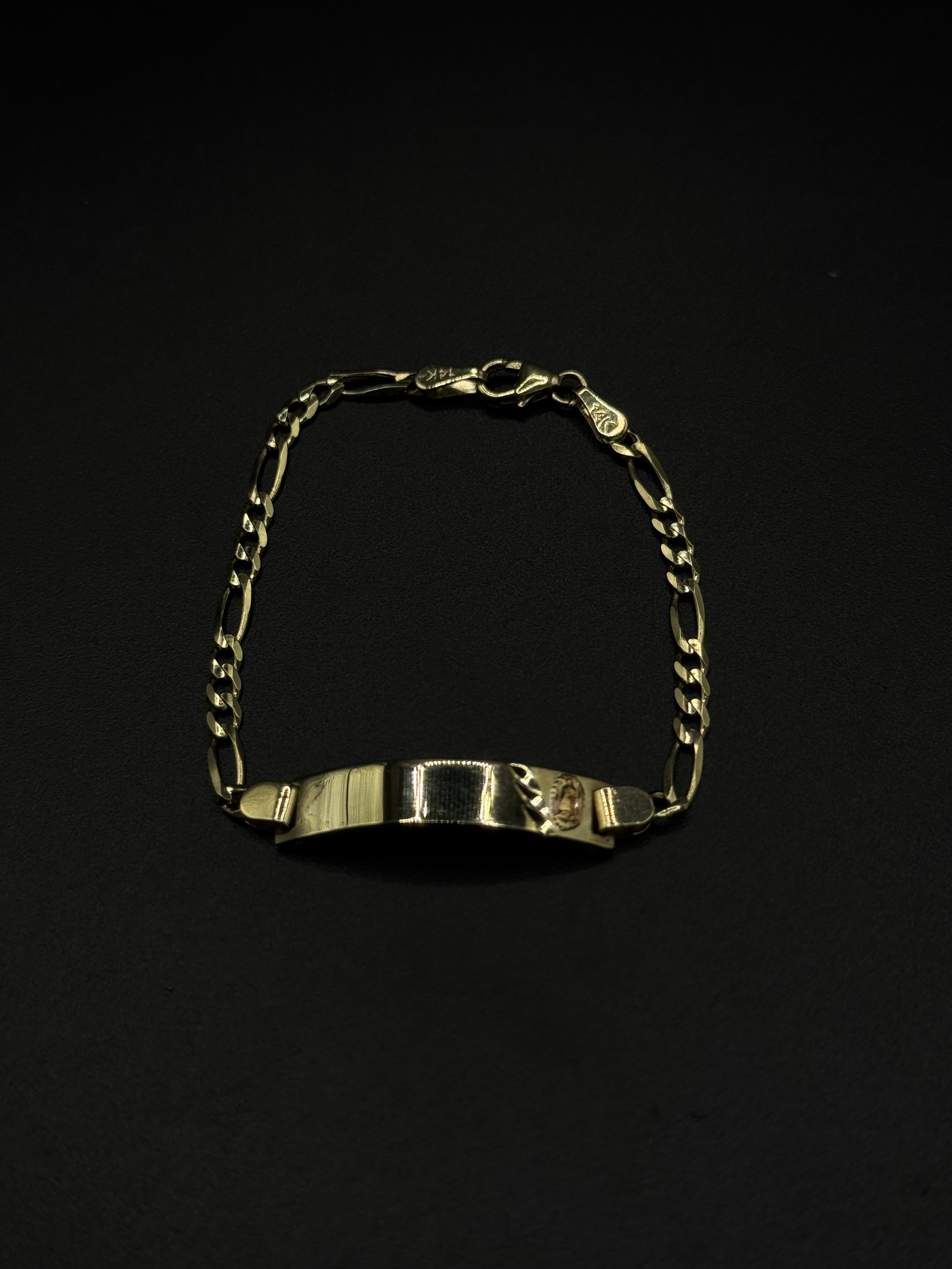Baby Guadalupe Bracelet (Figaro Link) image 1