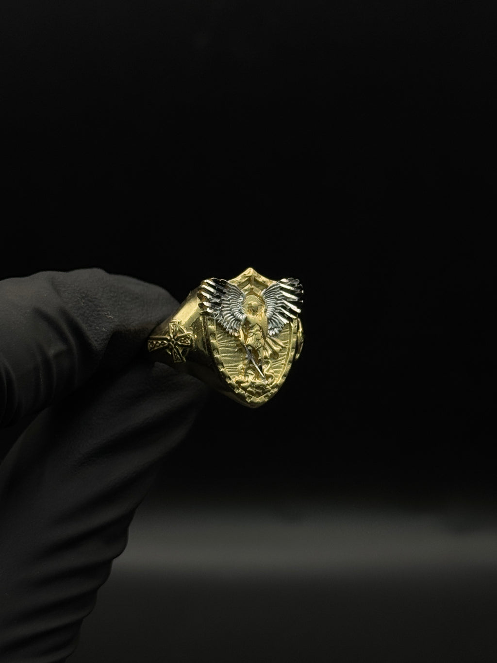 Mens St Michael Archangel Ring image 0