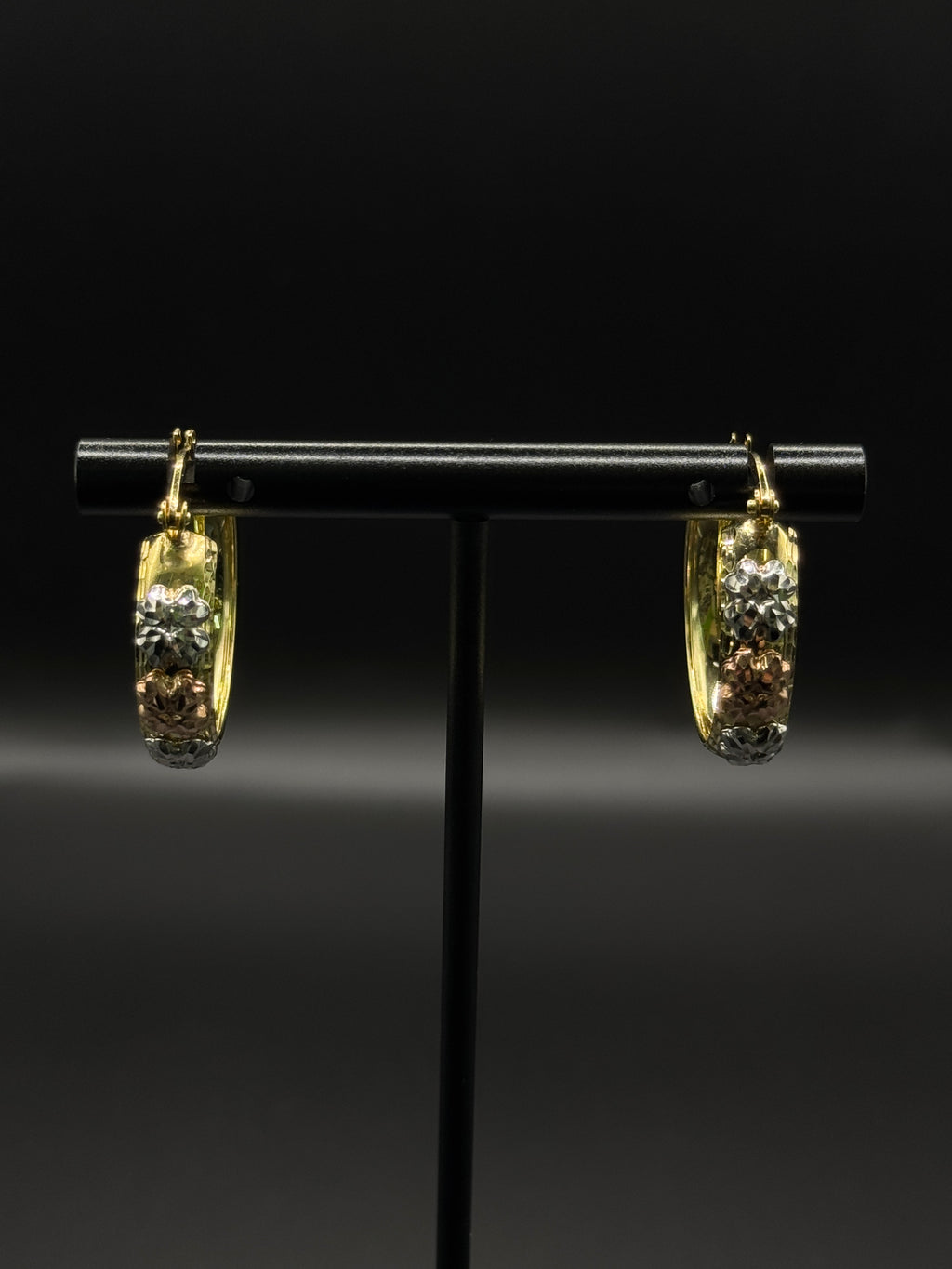 Womens Butterfly Hoop Earrings image 0
