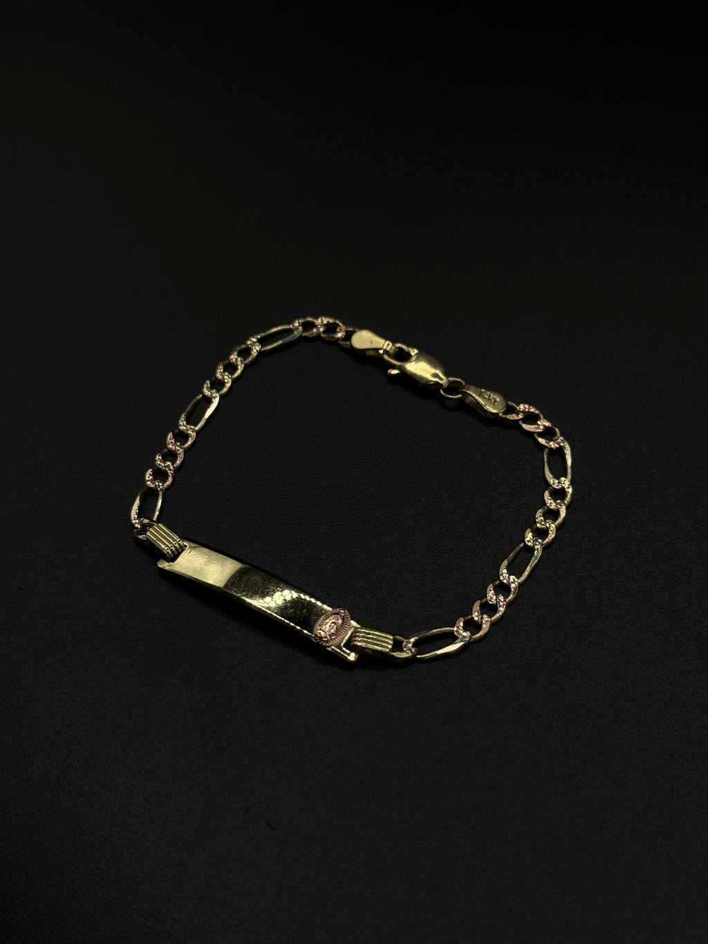 BabyVirgen Bracelet (3Tone)(Figaro Link) image 0
